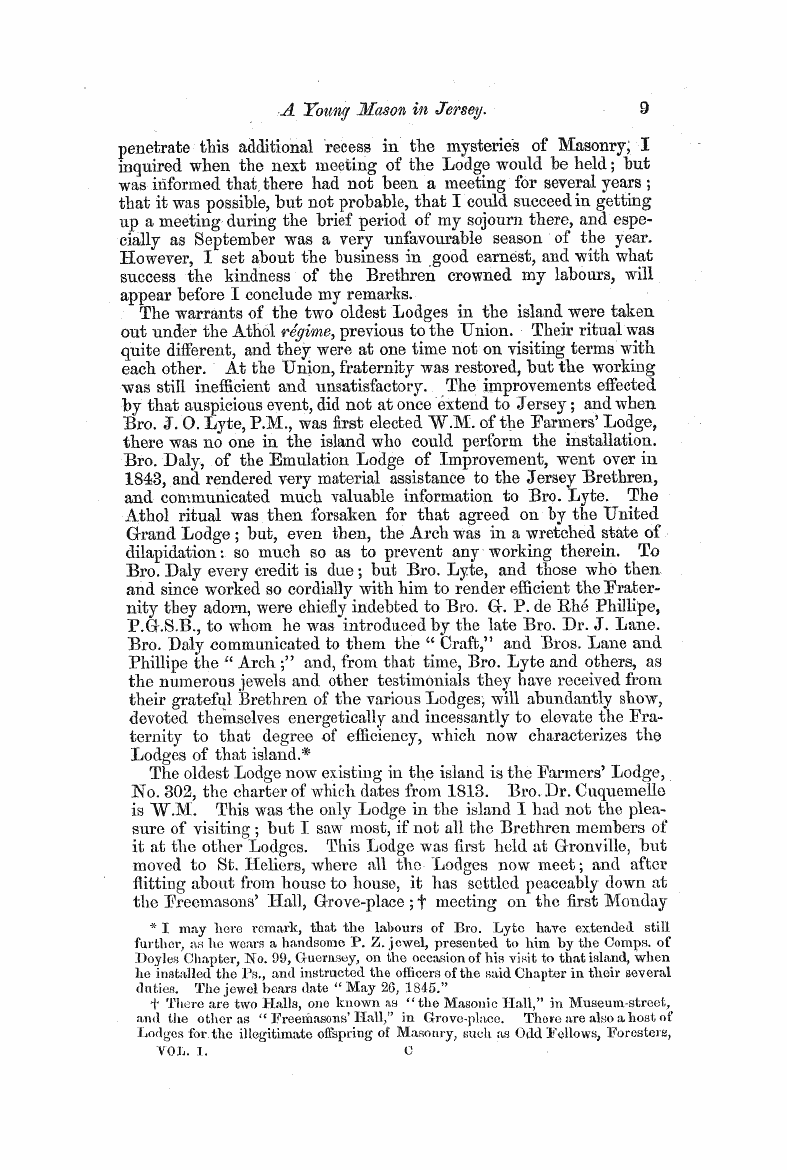 The Freemasons' Monthly Magazine: 1855-01-01: 9