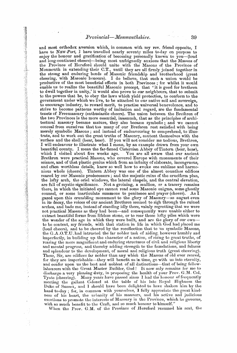 The Freemasons' Monthly Magazine: 1855-01-01 - Untitled Article