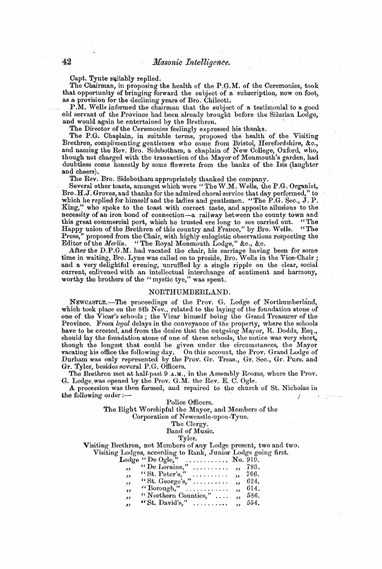 The Freemasons' Monthly Magazine: 1855-01-01: 42