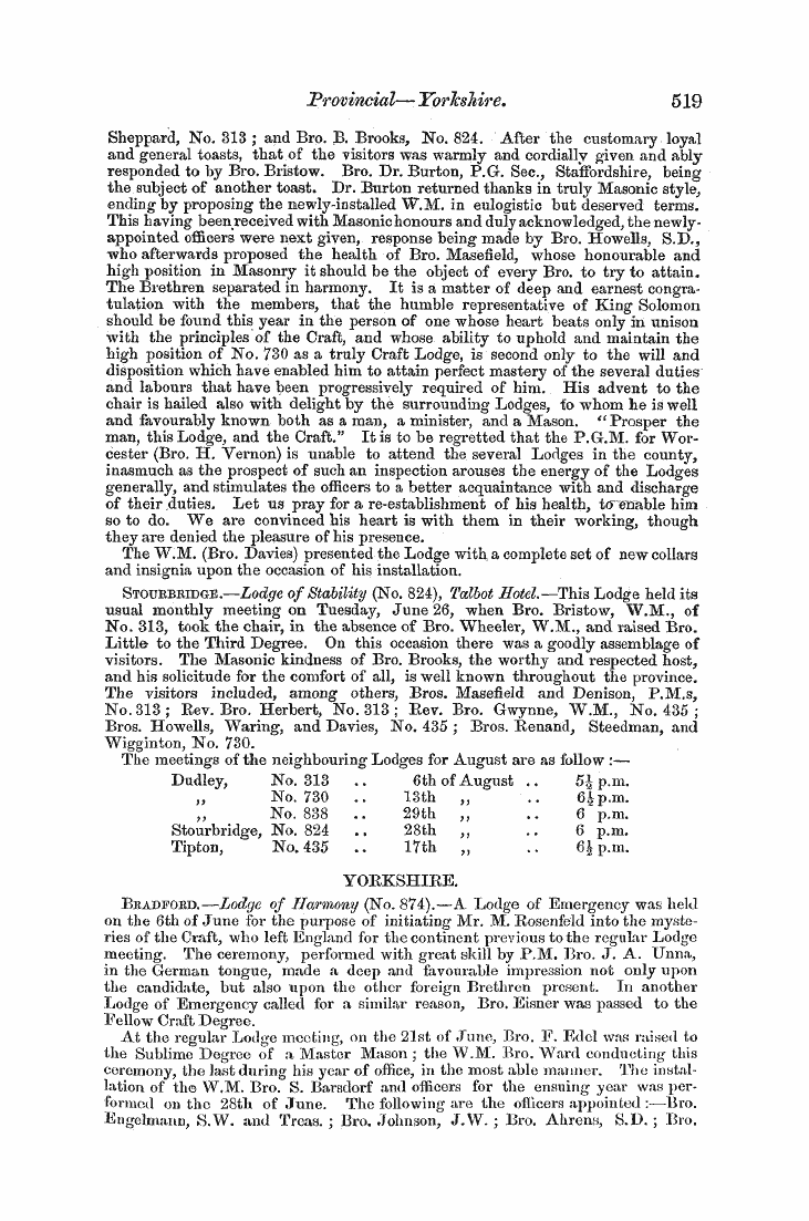 The Freemasons' Monthly Magazine: 1855-08-01 - Untitled Article