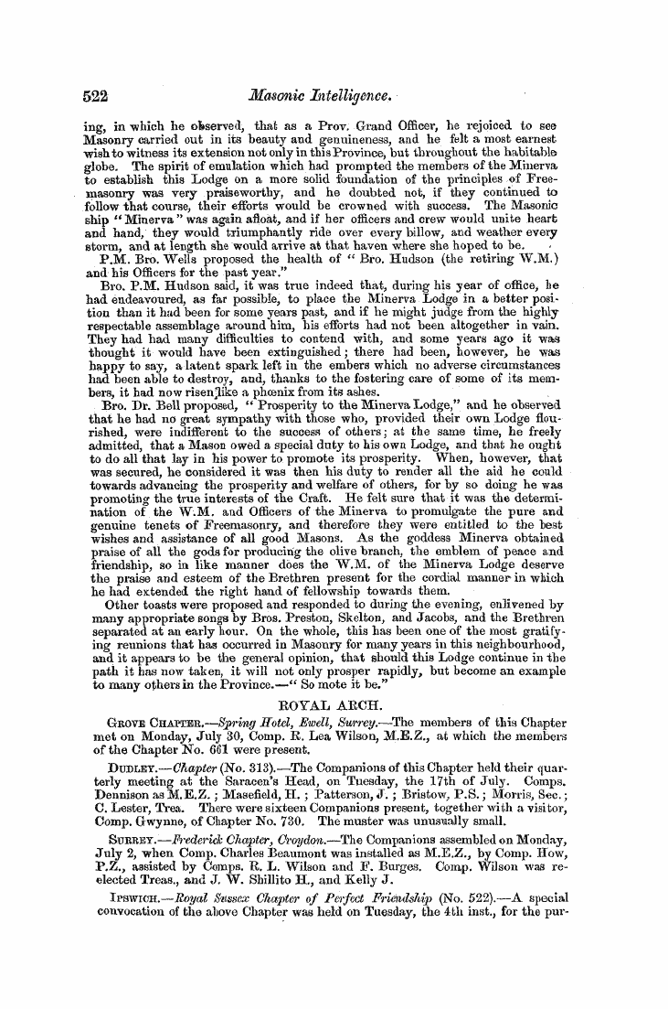 The Freemasons' Monthly Magazine: 1855-08-01 - Untitled Article