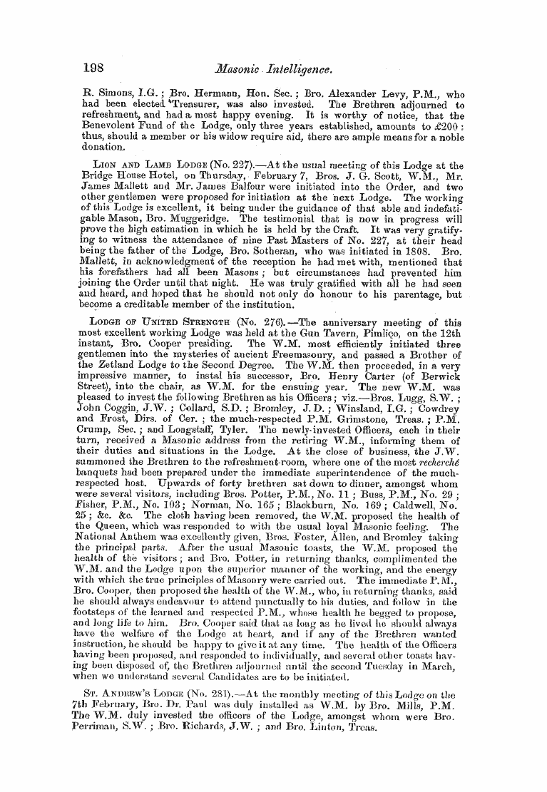 The Freemasons' Monthly Magazine: 1856-03-01 - Untitled Article