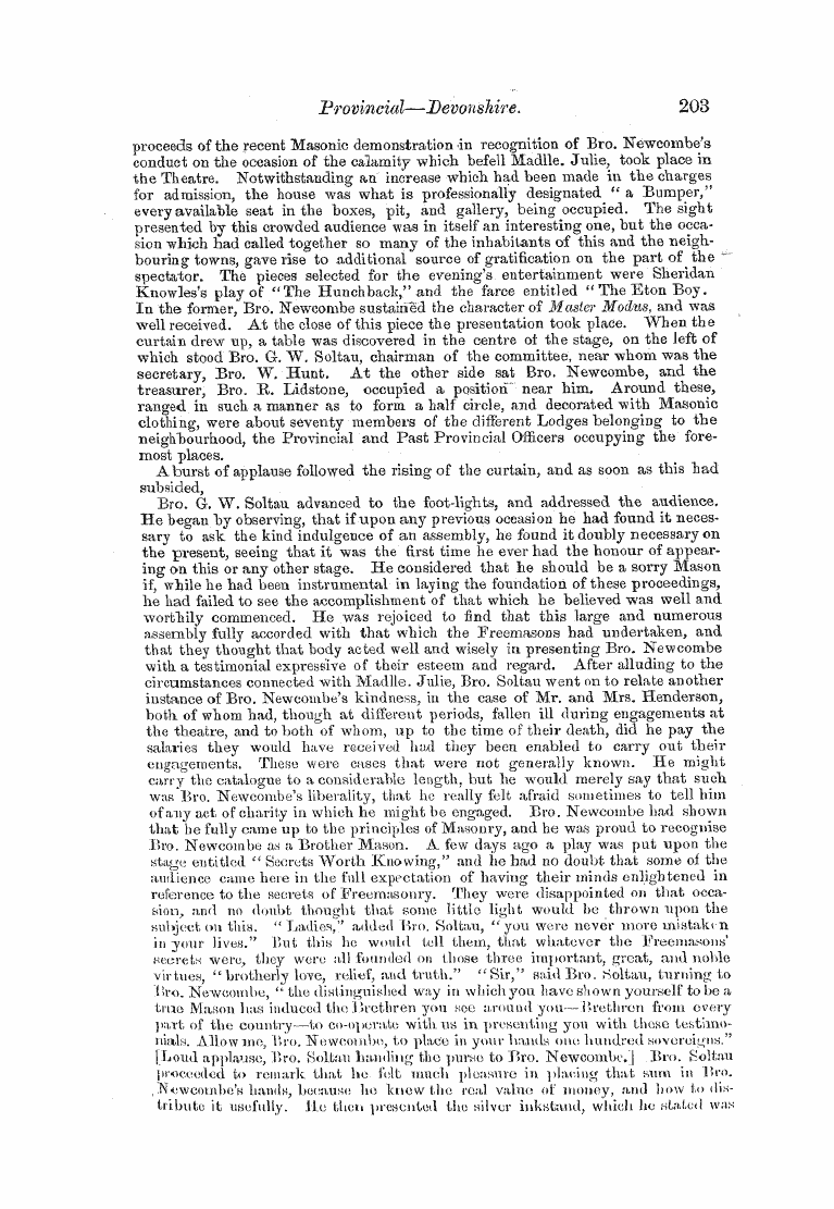 The Freemasons' Monthly Magazine: 1856-03-01 - Untitled Article