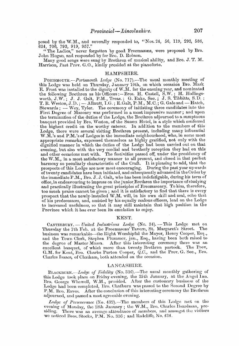 The Freemasons' Monthly Magazine: 1856-03-01 - Untitled Article