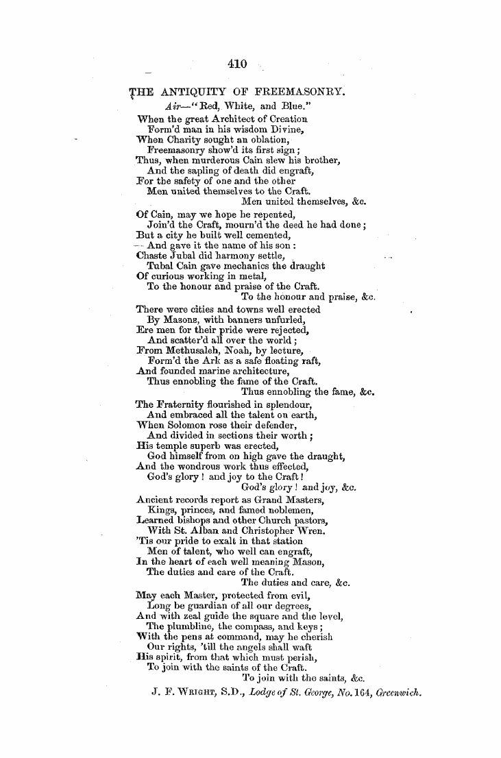 The Freemasons' Monthly Magazine: 1856-06-01 - The Antiquity Of Freemasonry.