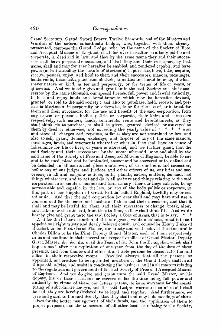 The Freemasons' Monthly Magazine: 1856-06-01 - Untitled Article