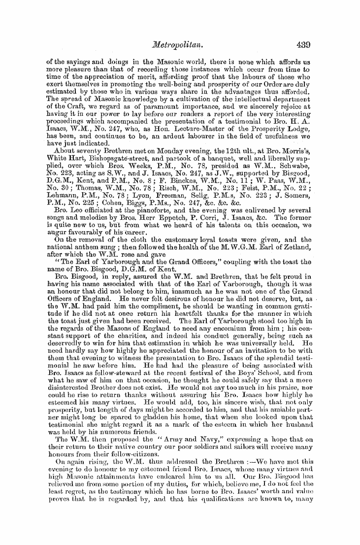 The Freemasons' Monthly Magazine: 1856-06-01: 53