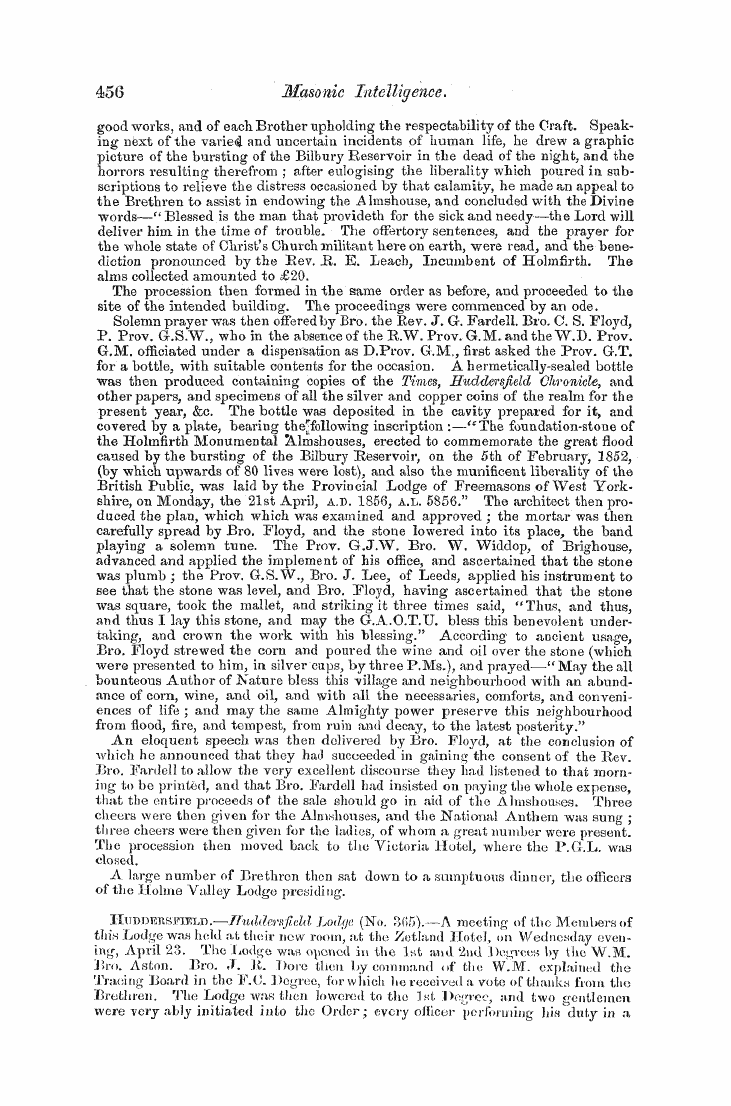 The Freemasons' Monthly Magazine: 1856-06-01 - Untitled Article