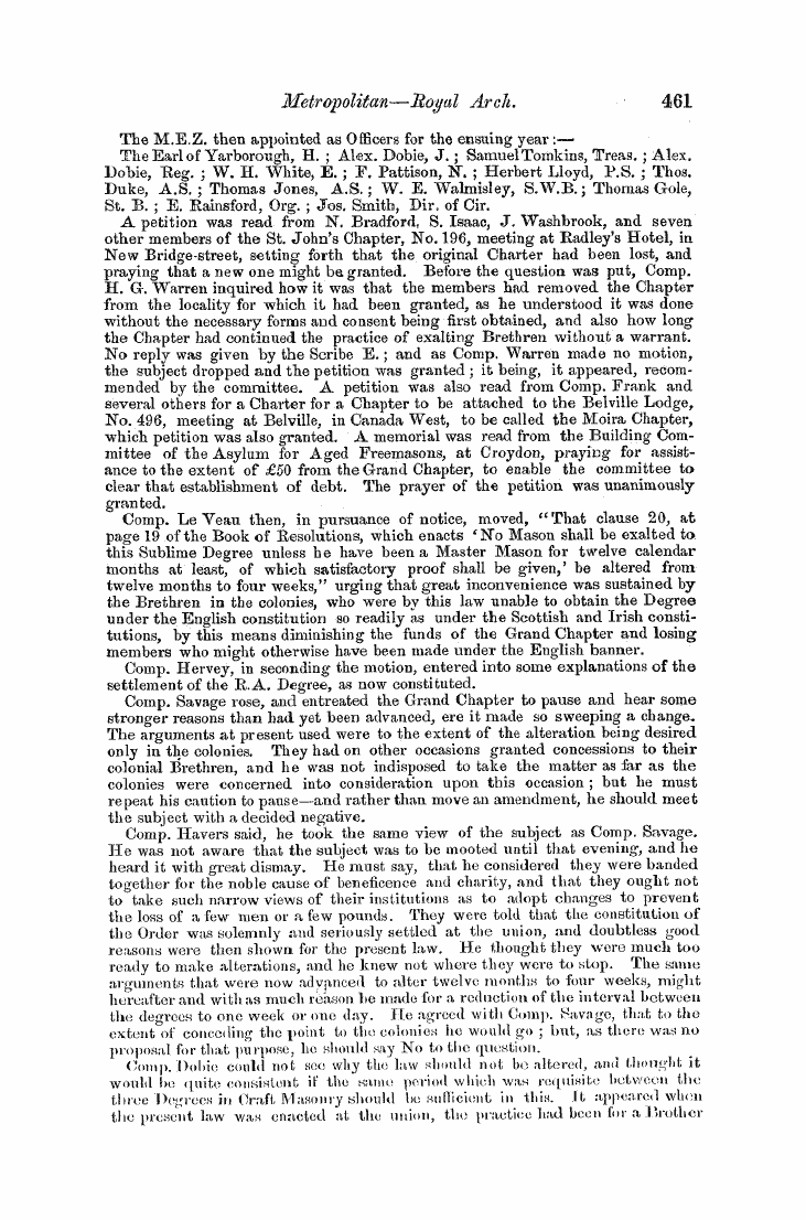 The Freemasons' Monthly Magazine: 1856-06-01 - Royal Arch.