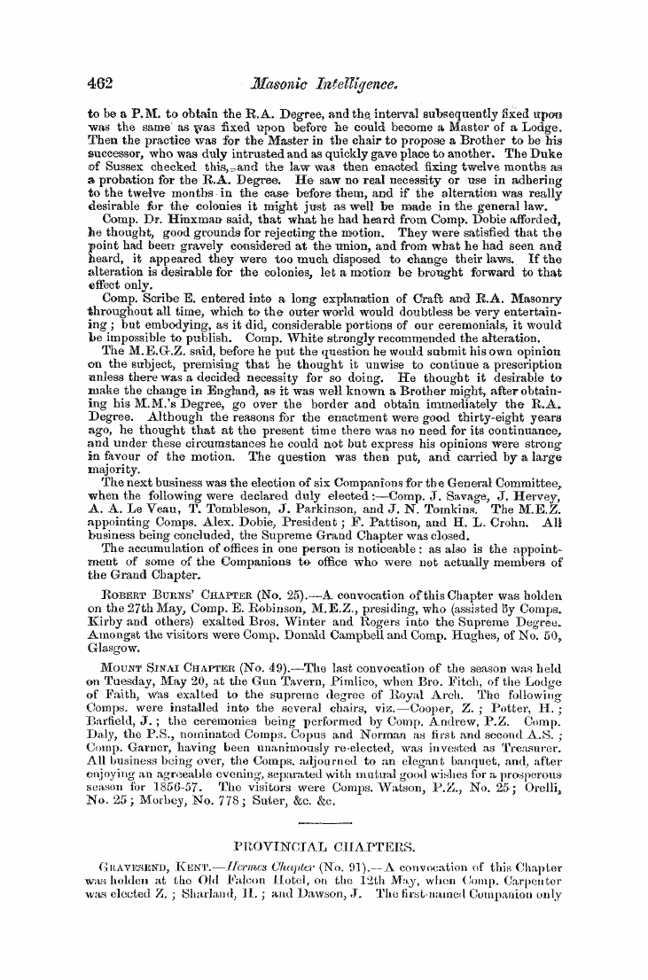 The Freemasons' Monthly Magazine: 1856-06-01: 76