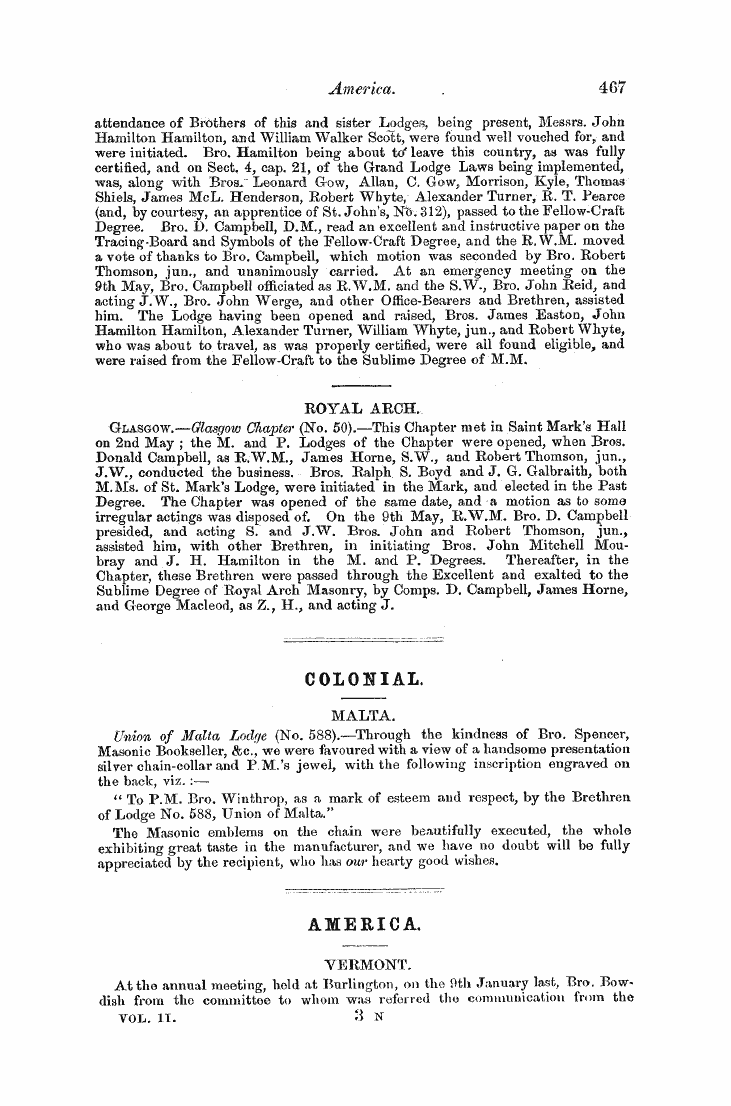 The Freemasons' Monthly Magazine: 1856-06-01 - Untitled Article