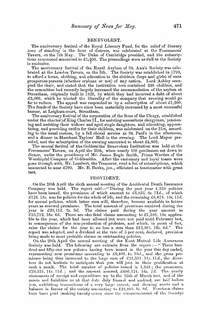 The Freemasons' Monthly Magazine: 1856-06-01 - Untitled Article