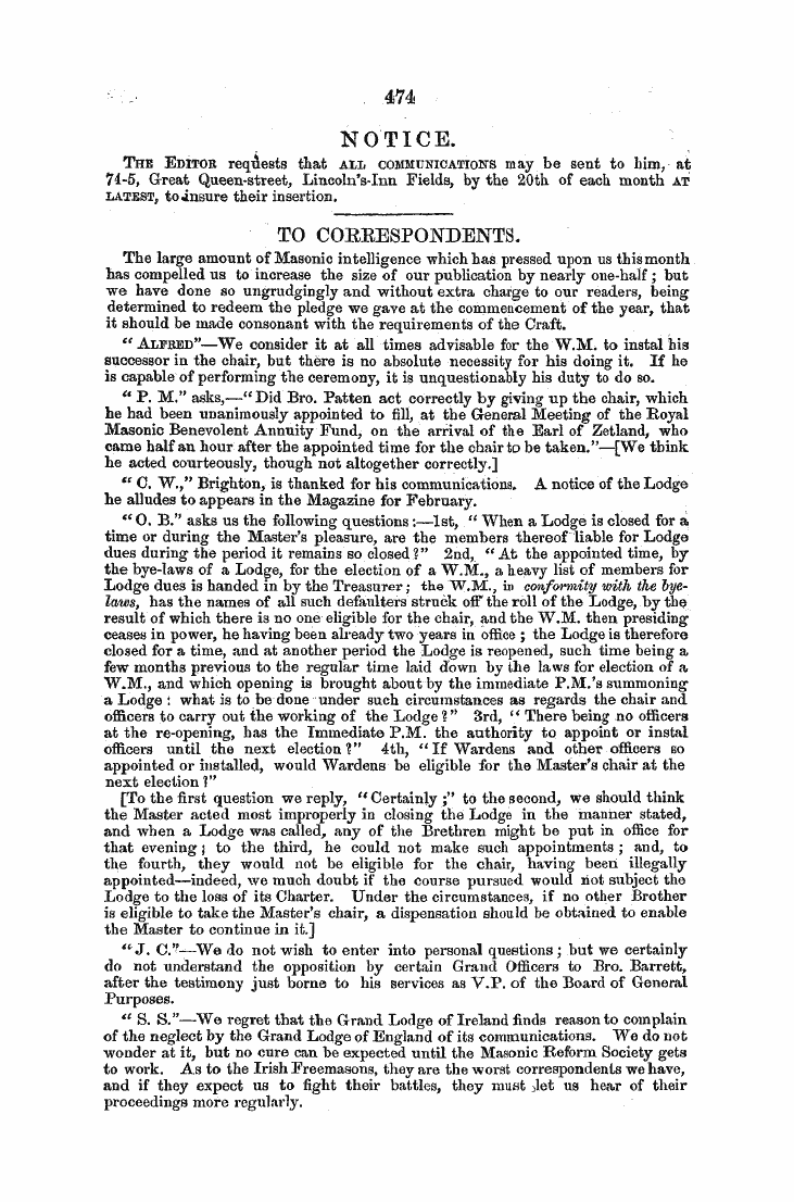 The Freemasons' Monthly Magazine: 1856-06-01: 88