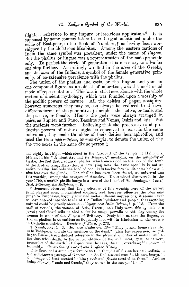 The Freemasons' Monthly Magazine: 1858-04-01 - The Lodge As A Symbol Op The Woeld