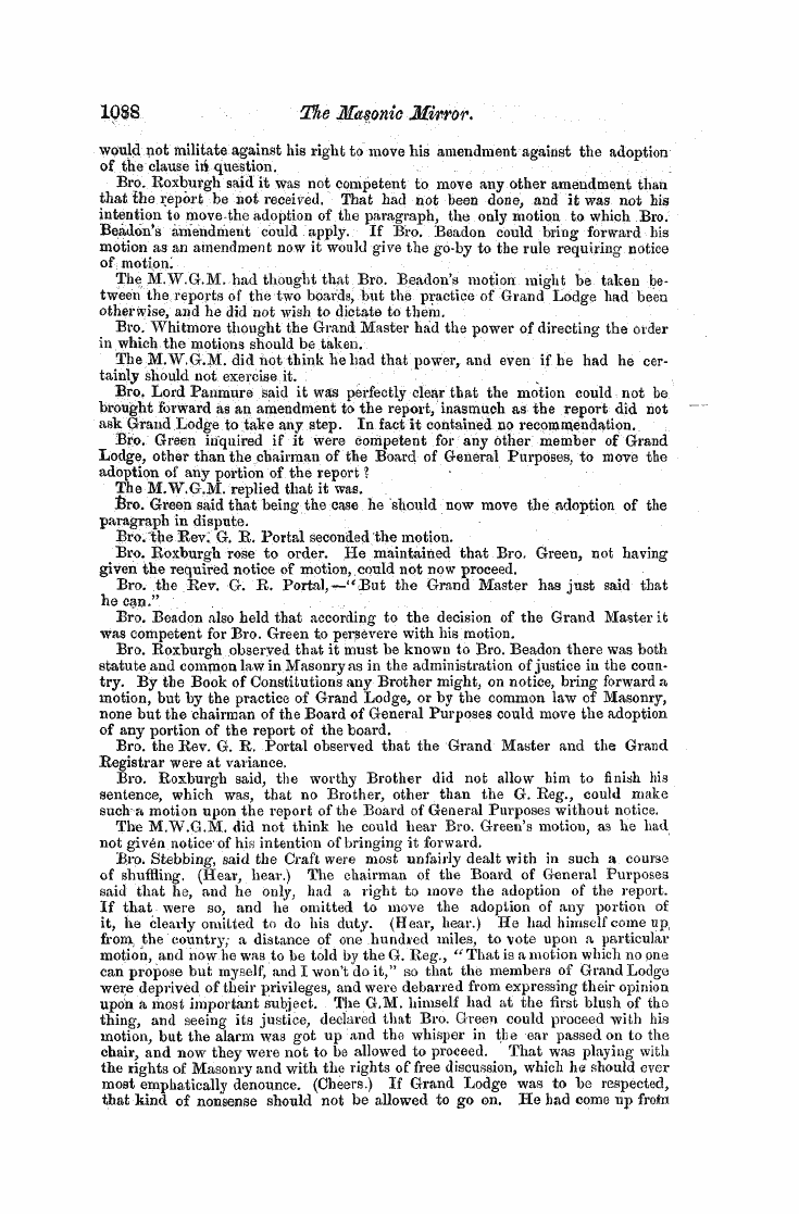 The Freemasons' Monthly Magazine: 1858-06-01 - The Masonic Mie10e