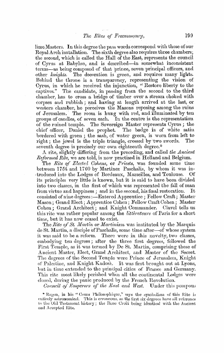 The Freemasons' Monthly Magazine: 1858-08-01 - The Rites Op Freemasonry.