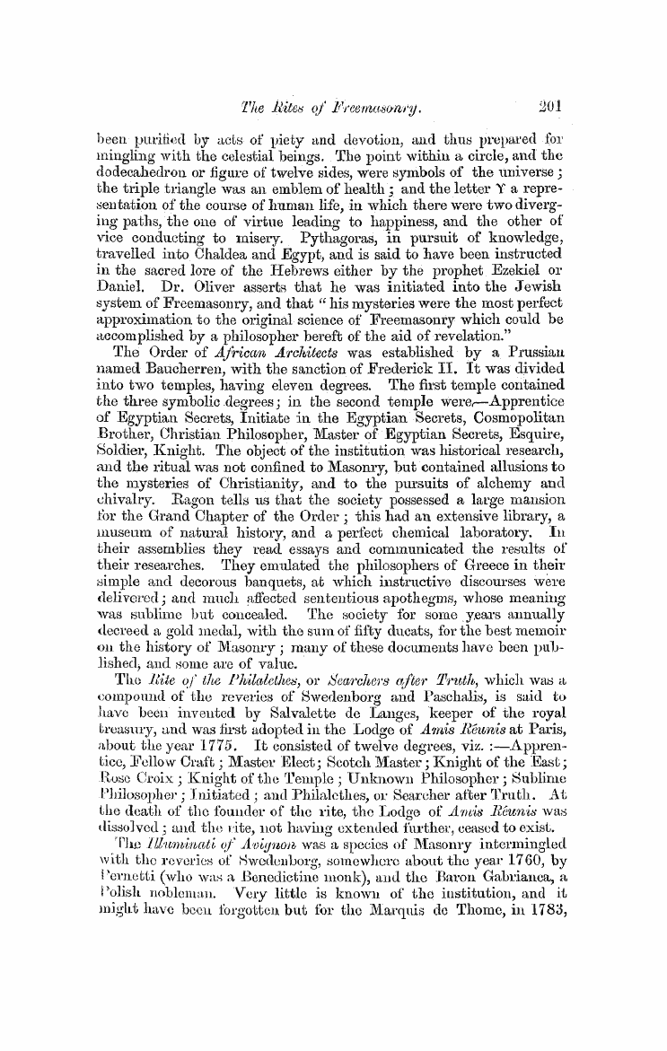 The Freemasons' Monthly Magazine: 1858-08-01 - The Rites Op Freemasonry.