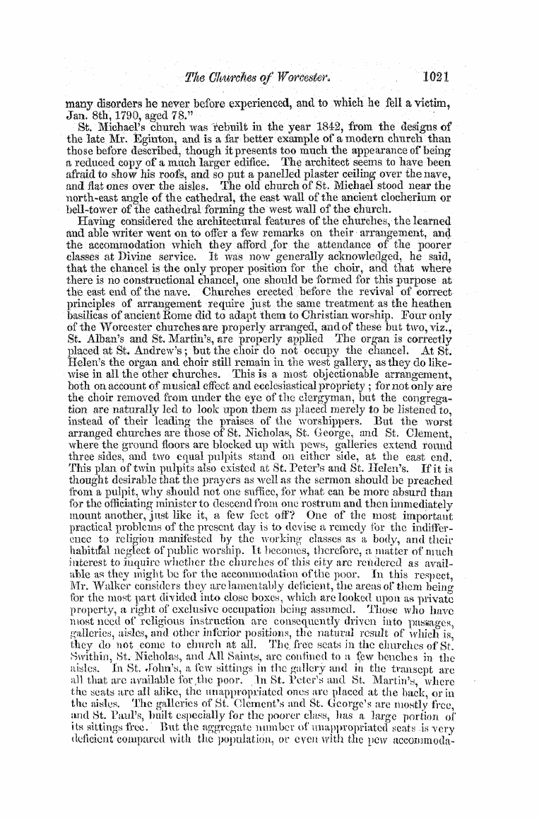 The Freemasons' Monthly Magazine: 1858-12-01 - The Churches Of Worcester