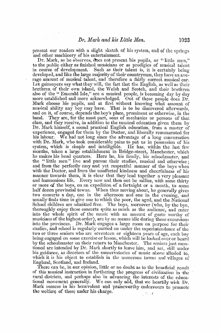 The Freemasons' Monthly Magazine: 1858-12-01 - Dr. Mark And His Little Men.