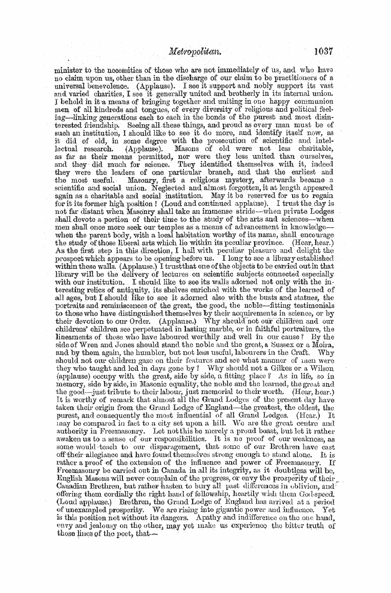 The Freemasons' Monthly Magazine: 1858-12-01 - Instruction.