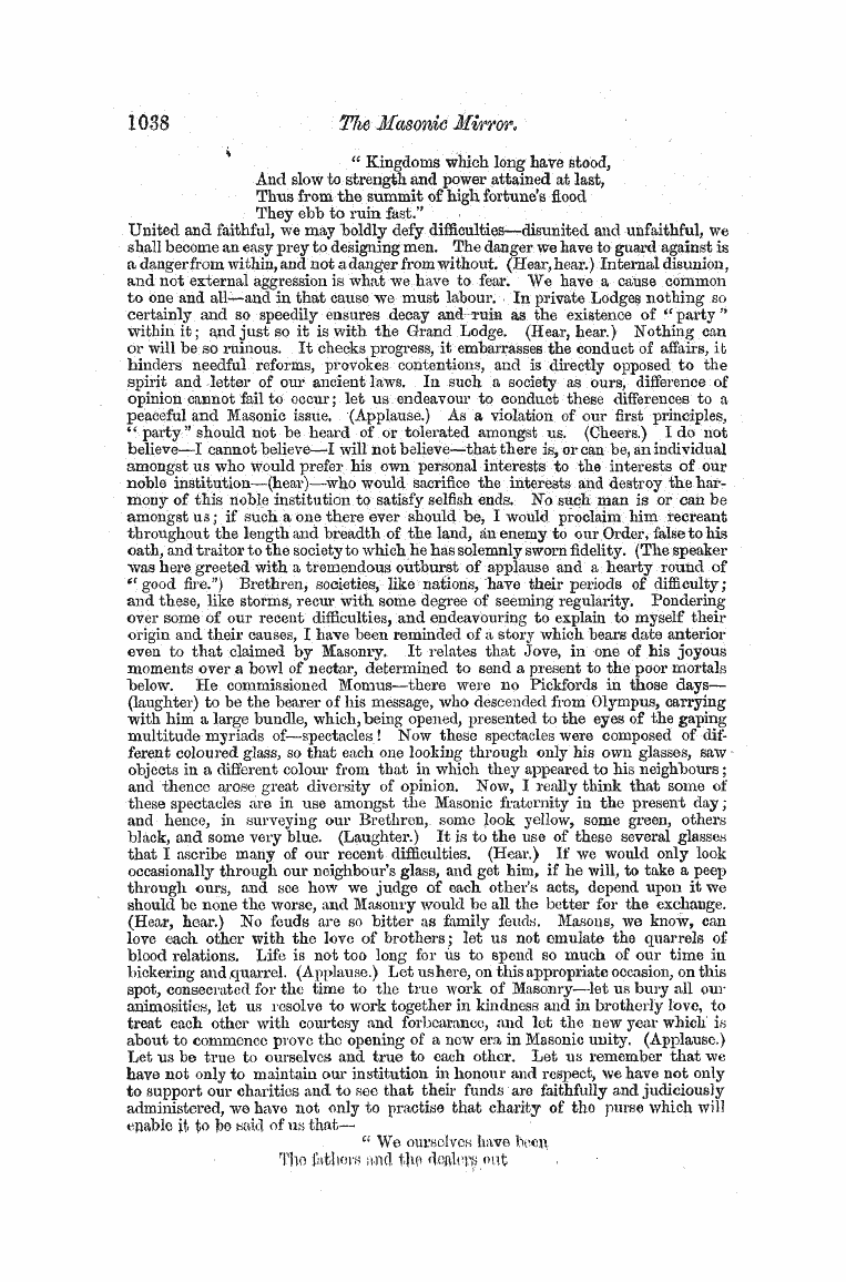 The Freemasons' Monthly Magazine: 1858-12-01 - Instruction.