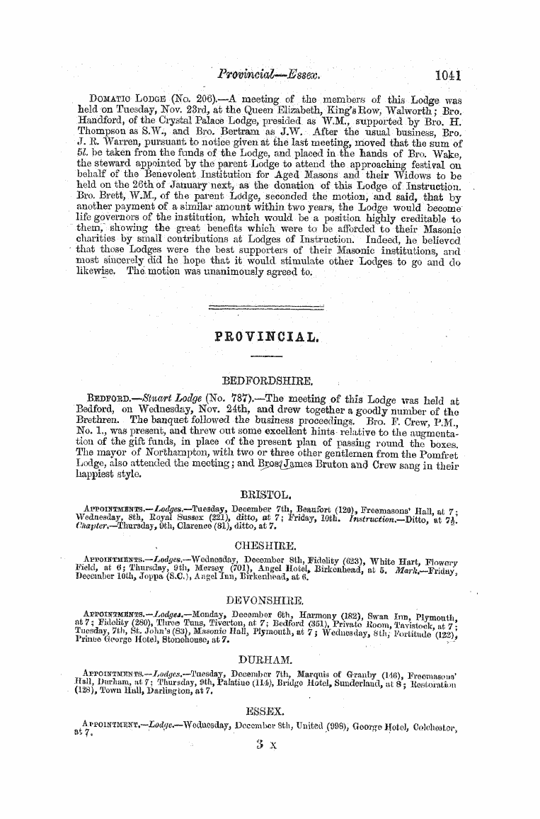 The Freemasons' Monthly Magazine: 1858-12-01 - Instruction.