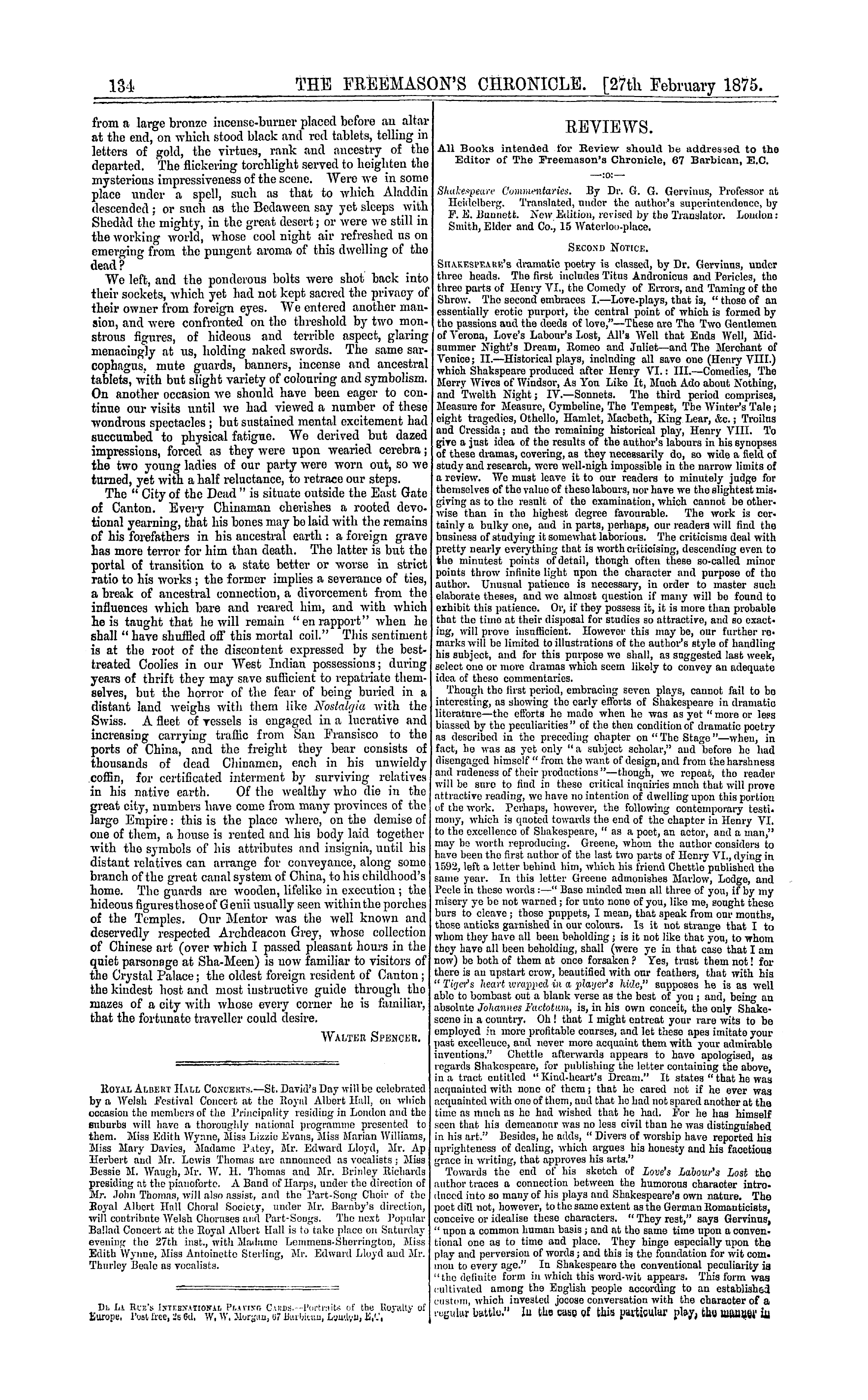 The Freemason's Chronicle: 1875-02-27: 6