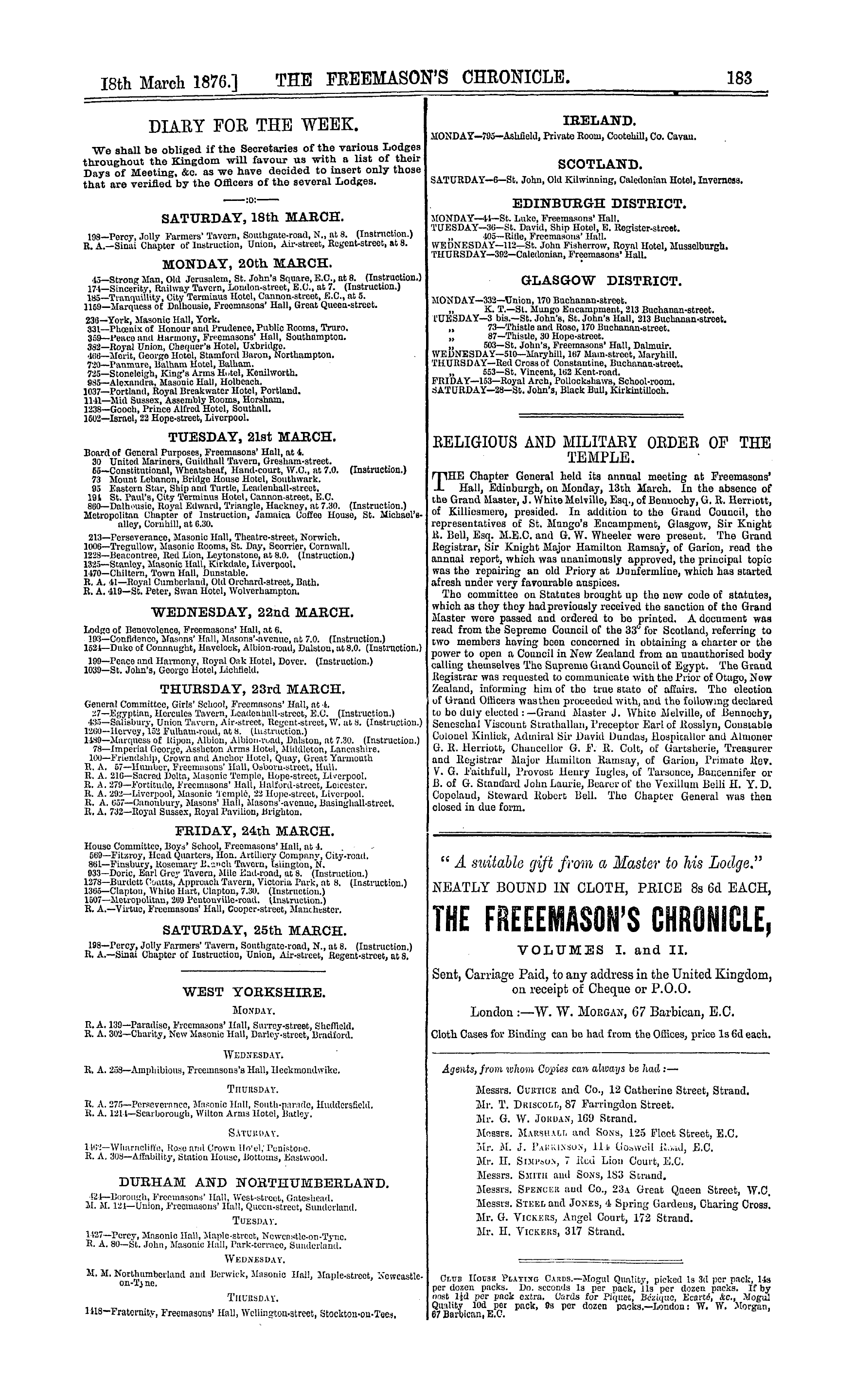 The Freemason's Chronicle: 1876-03-18: 7