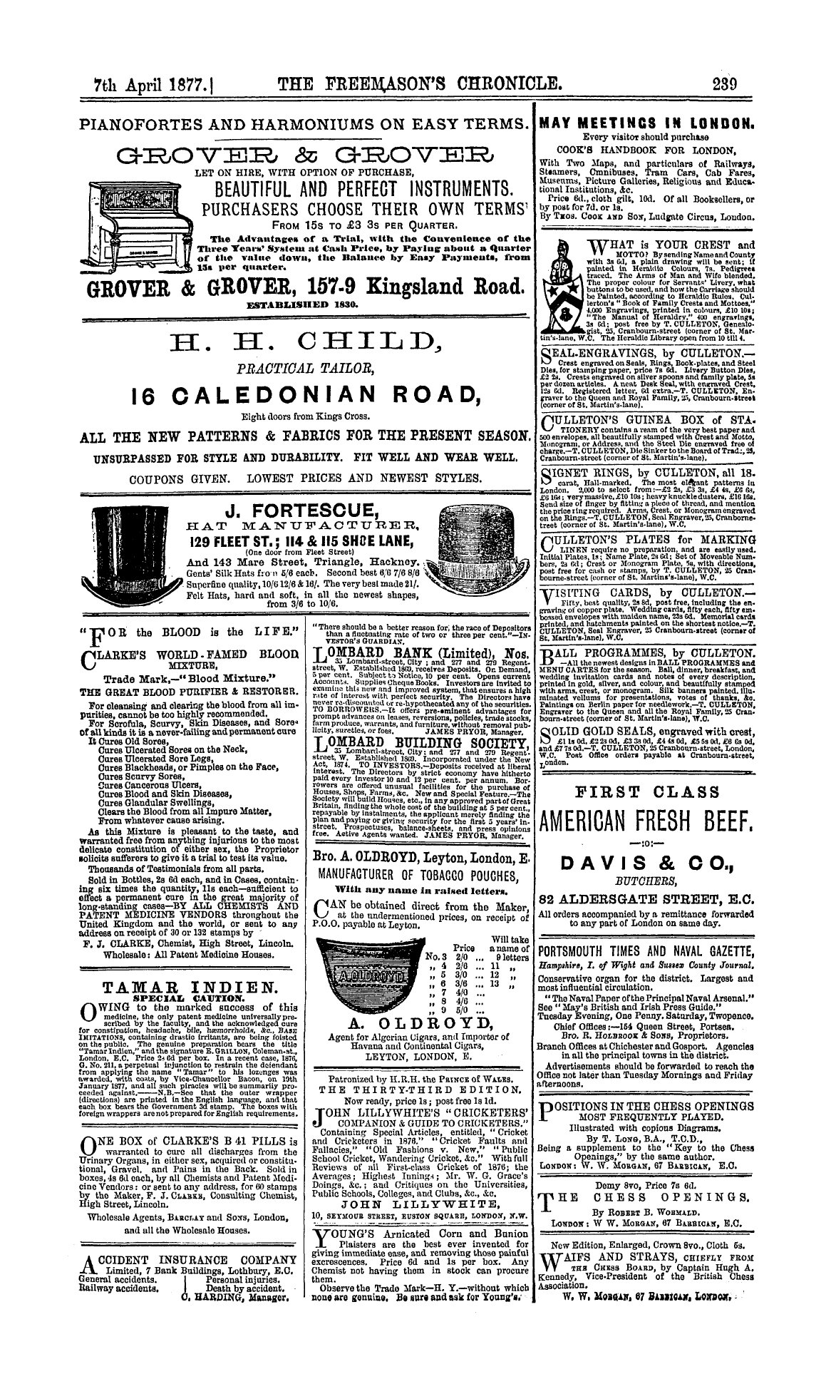 The Freemason's Chronicle: 1877-04-07: 15