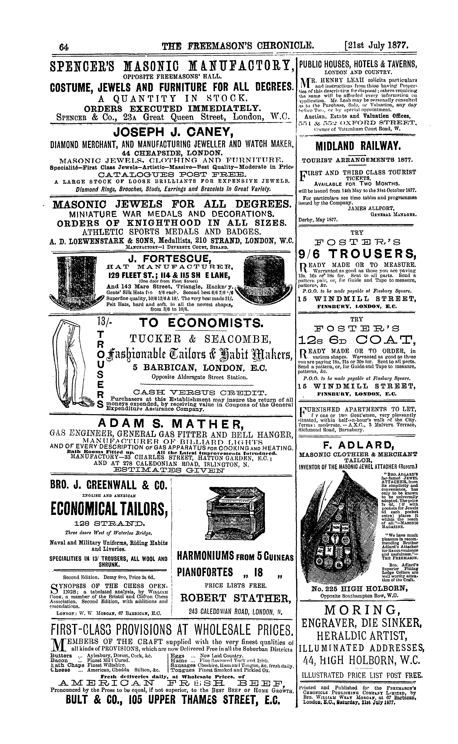 The Freemason's Chronicle: 1877-07-21: 16