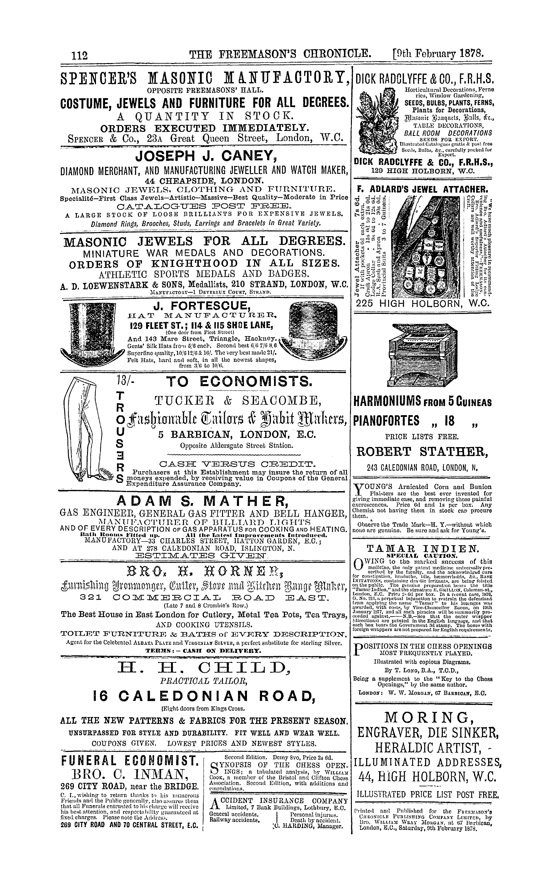 The Freemason's Chronicle: 1878-02-09: 16