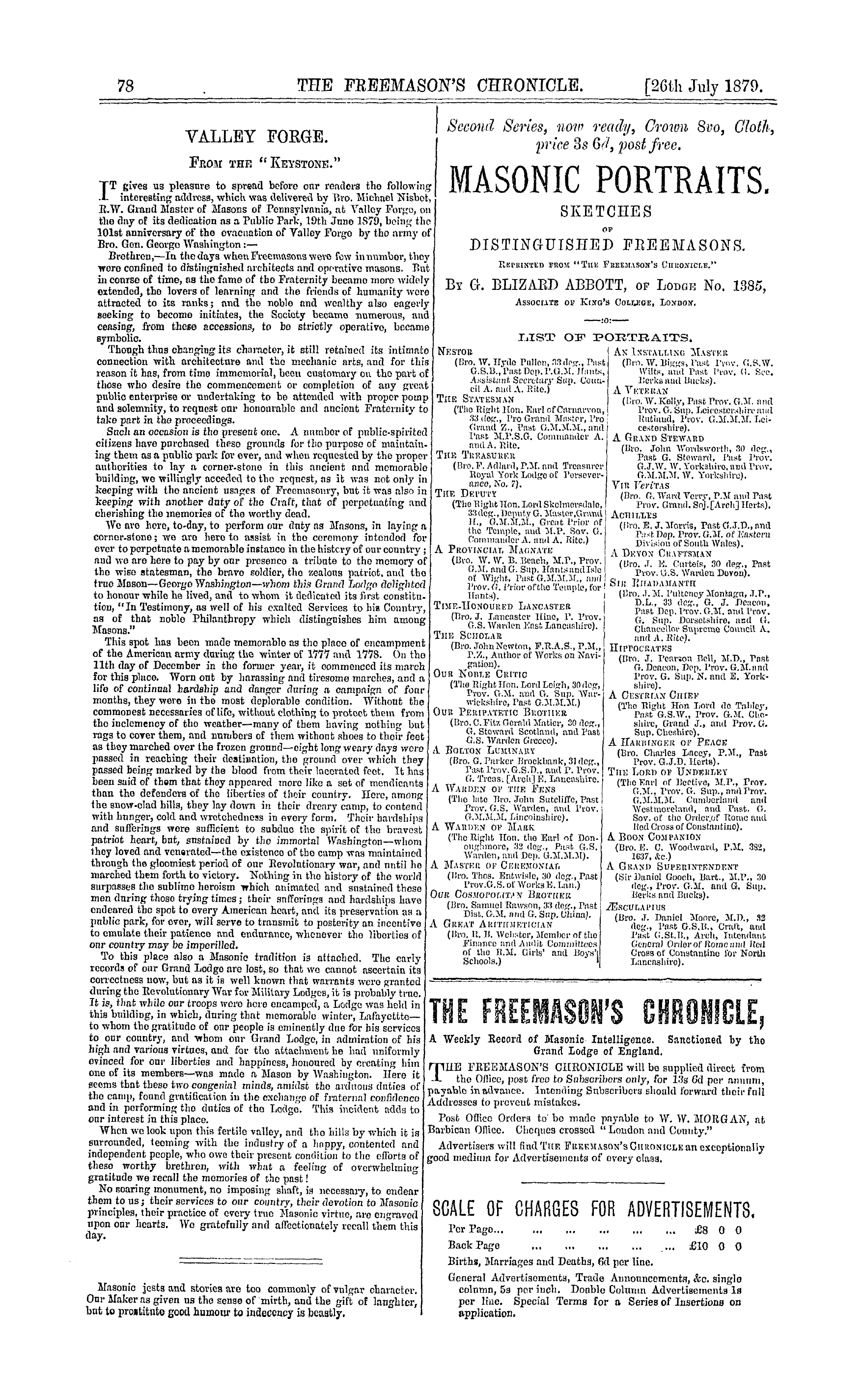 The Freemason's Chronicle: 1879-07-26: 14