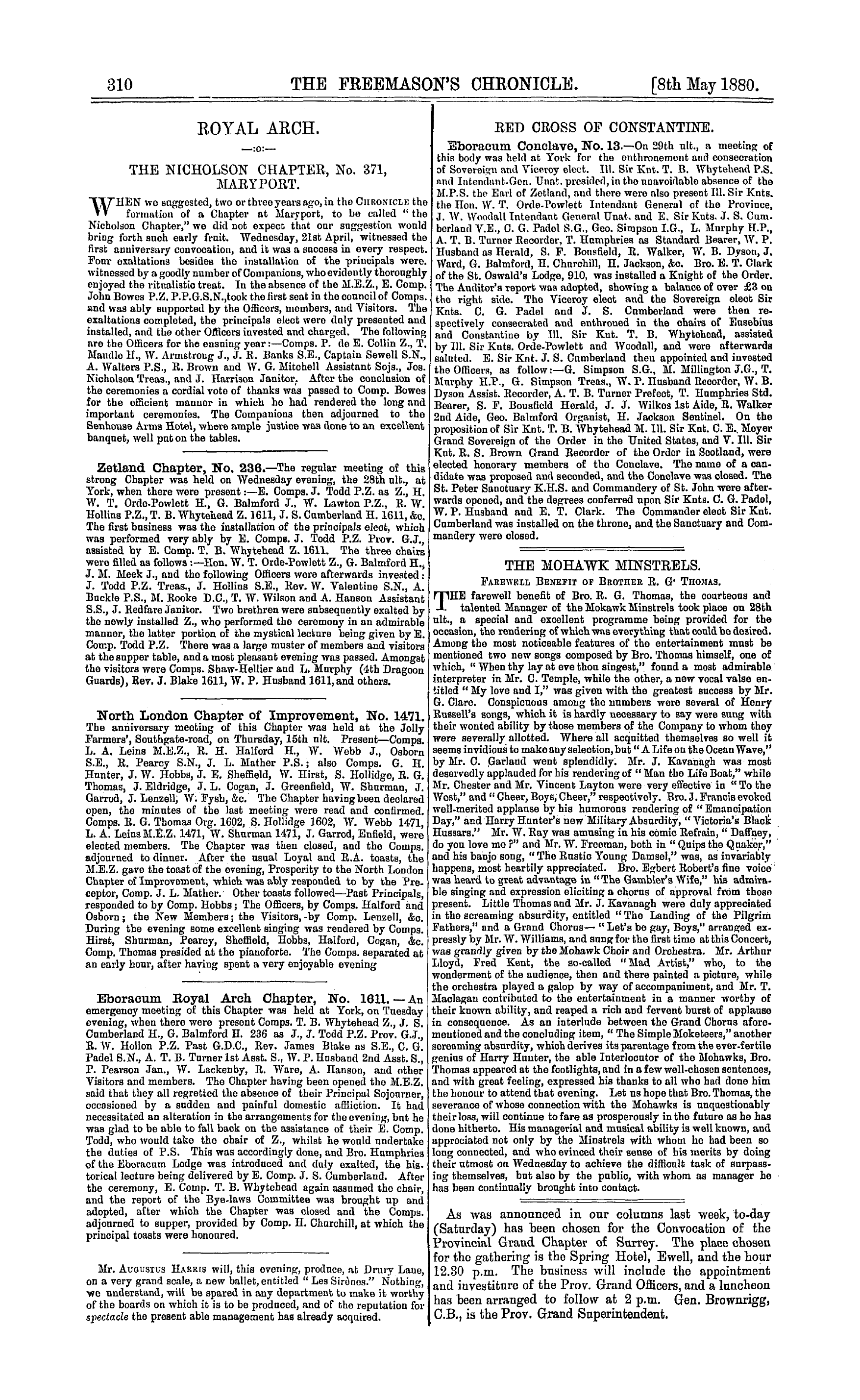 The Freemason's Chronicle: 1880-05-08: 6