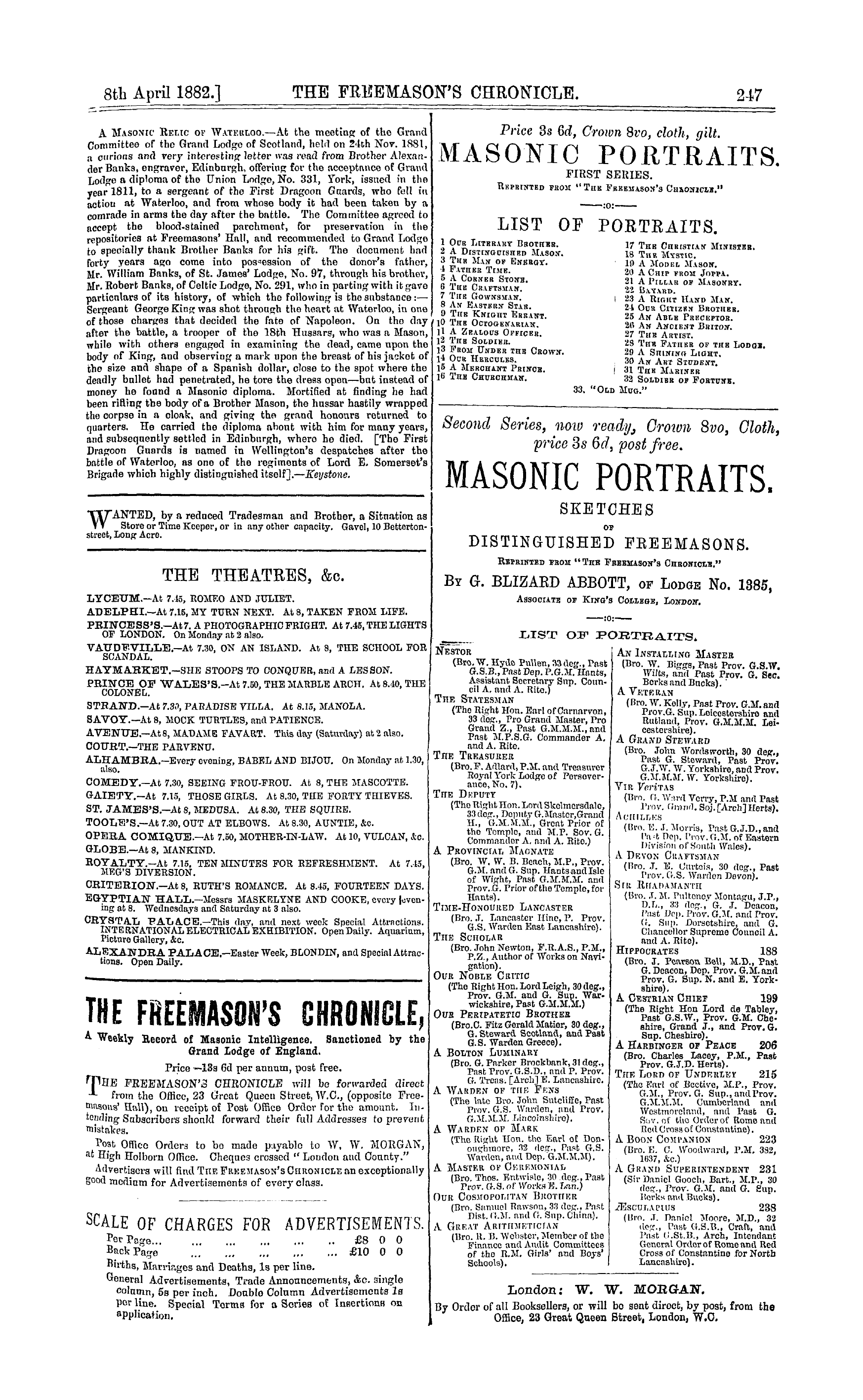 The Freemason's Chronicle: 1882-04-08 - How To Destroy A Lodge.