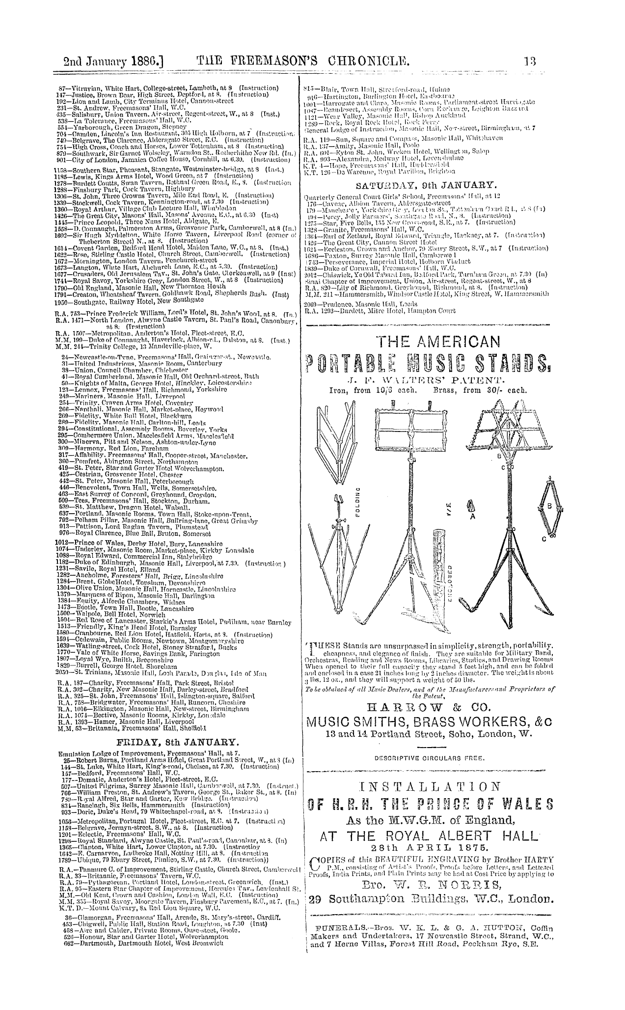 The Freemason's Chronicle: 1886-01-02: 13