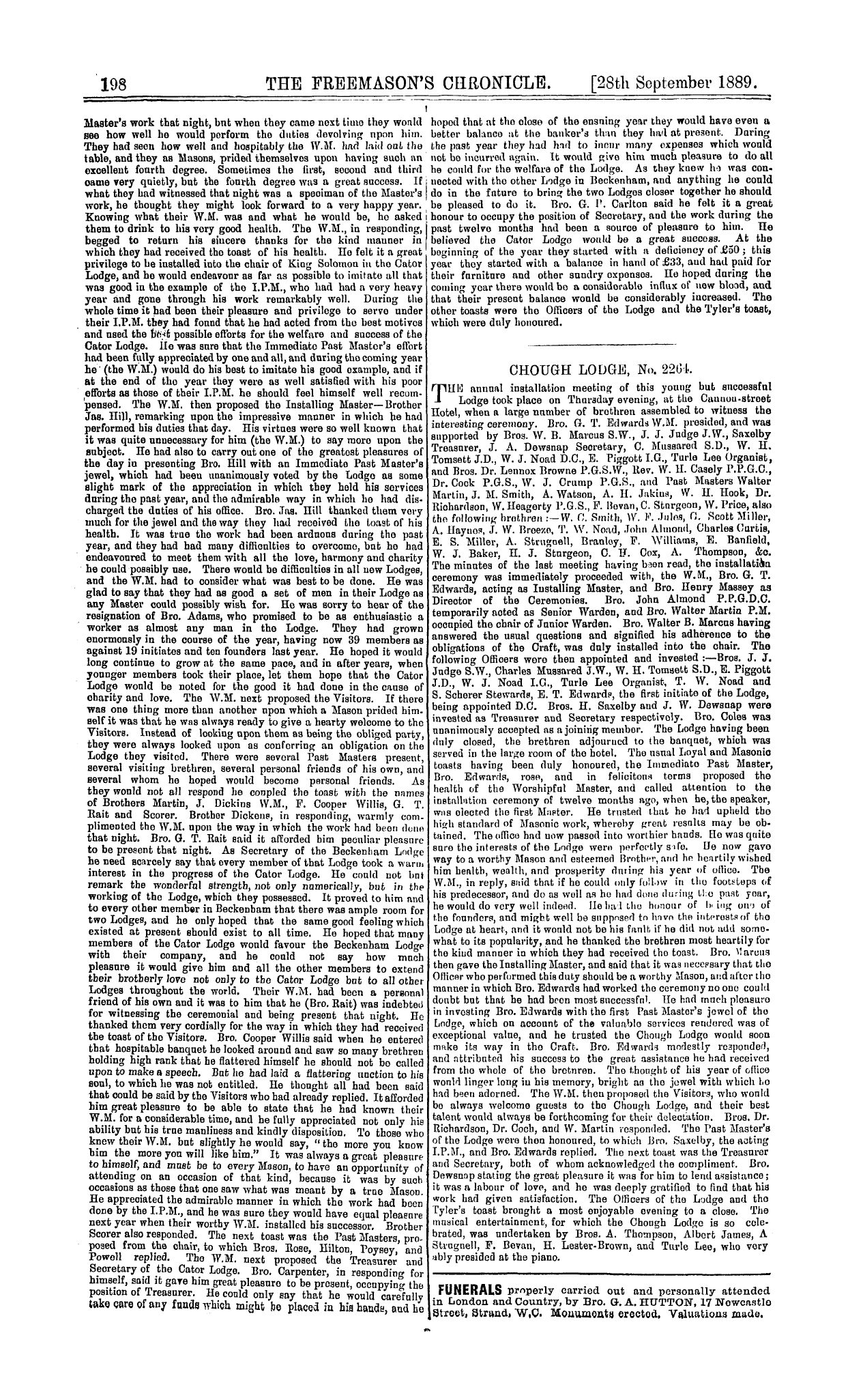 The Freemason's Chronicle: 1889-09-28: 6