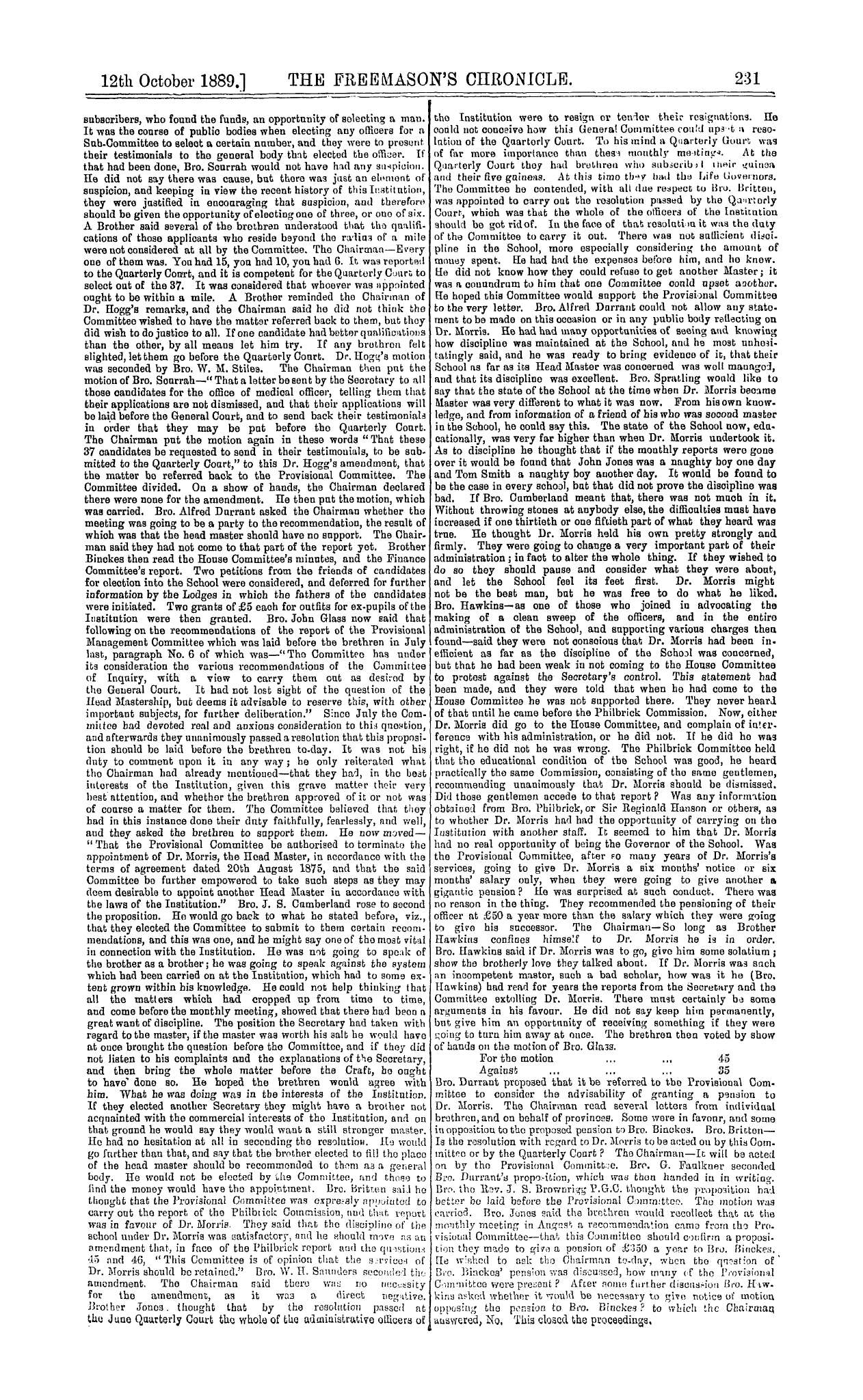 The Freemason's Chronicle: 1889-10-12: 7