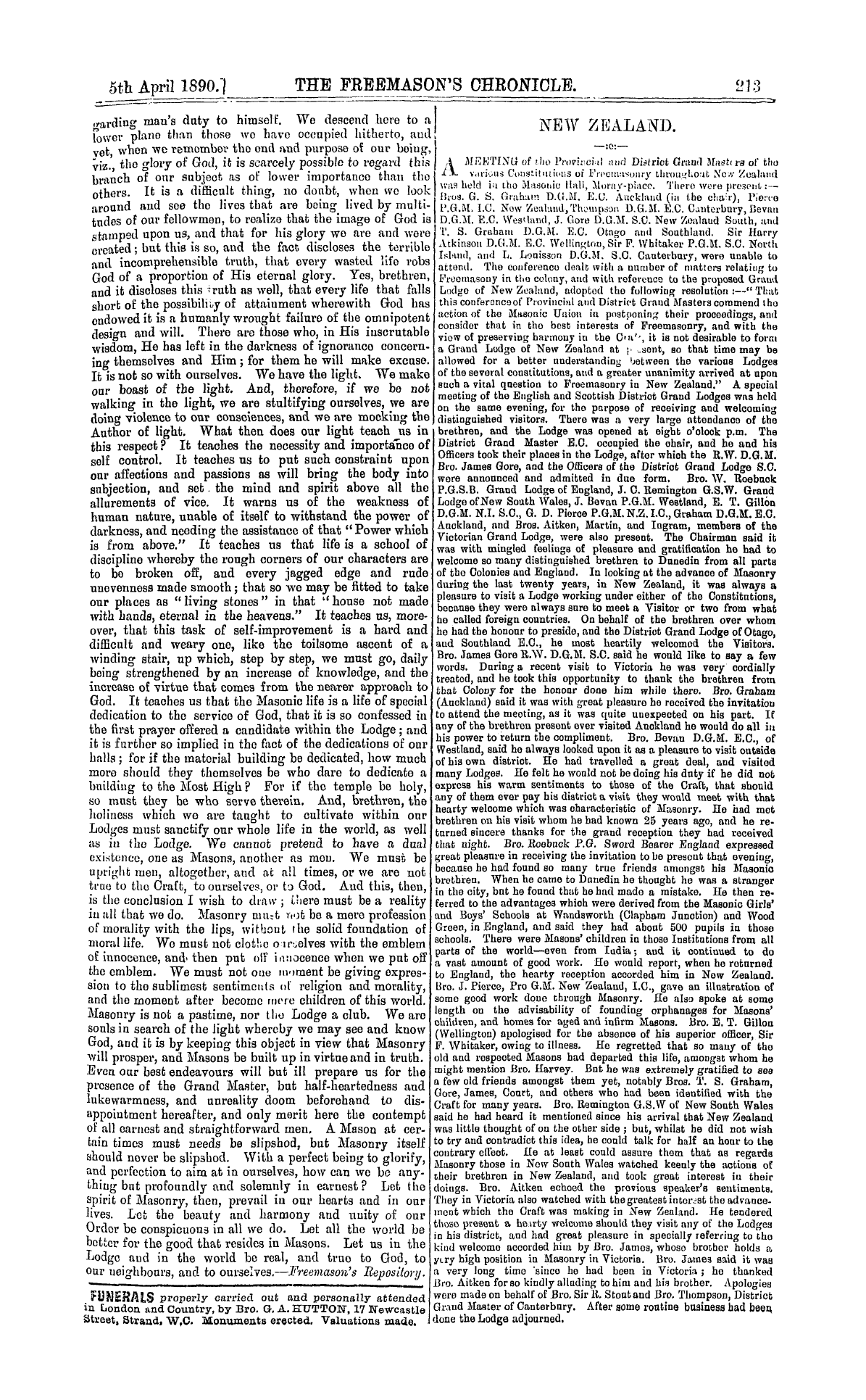 The Freemason's Chronicle: 1890-04-05: 5