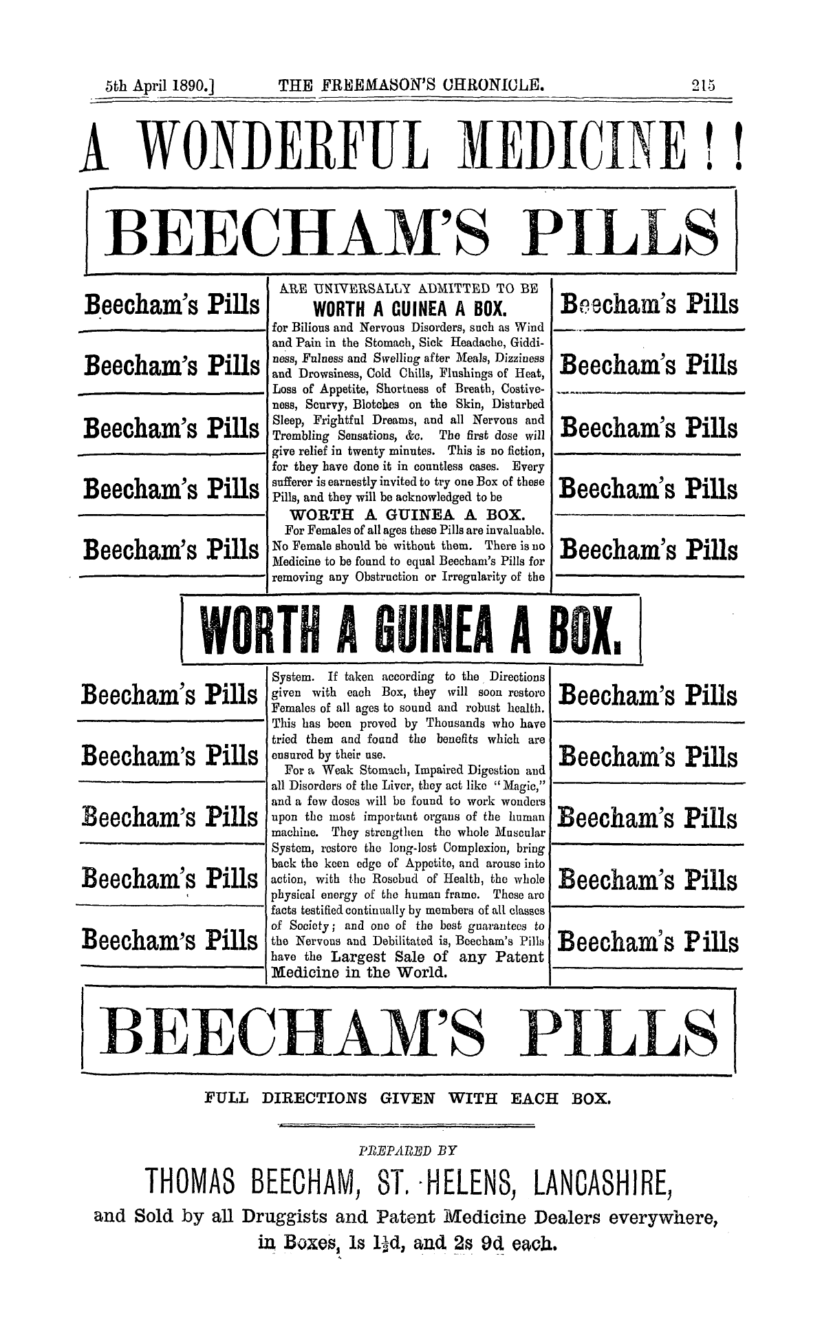 The Freemason's Chronicle: 1890-04-05: 7