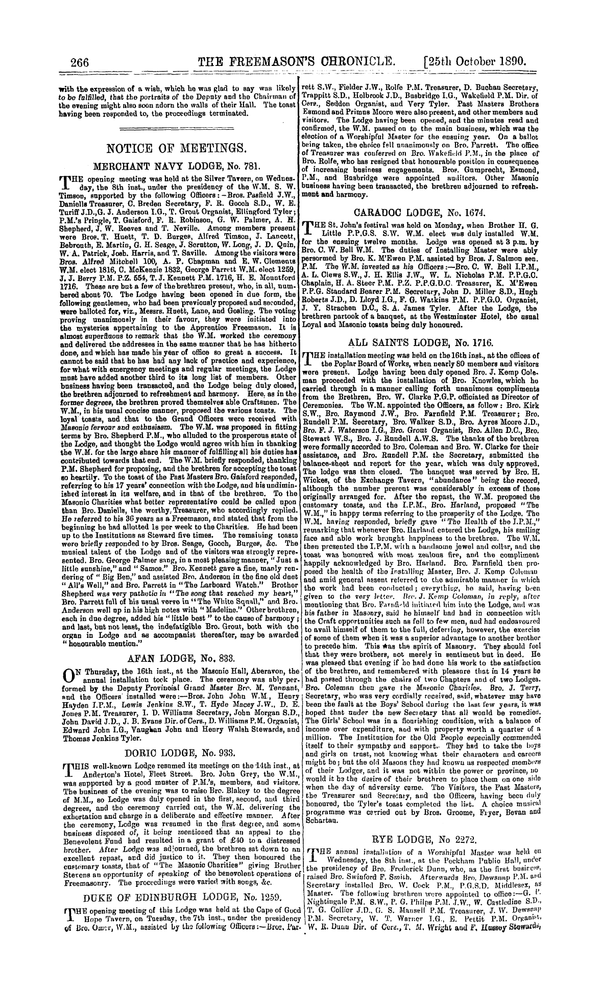 The Freemason's Chronicle: 1890-10-25: 10