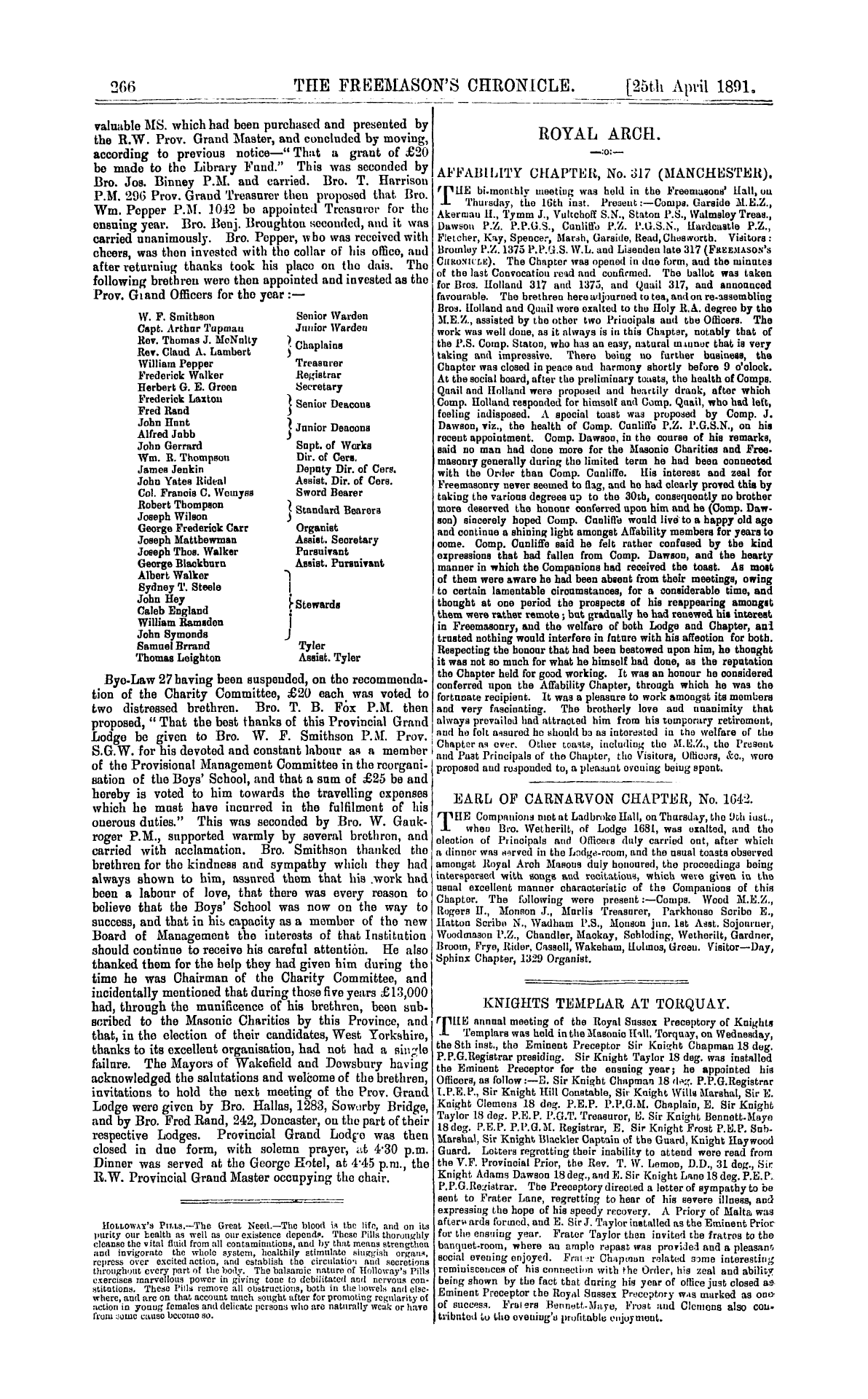 The Freemason's Chronicle: 1891-04-25: 10