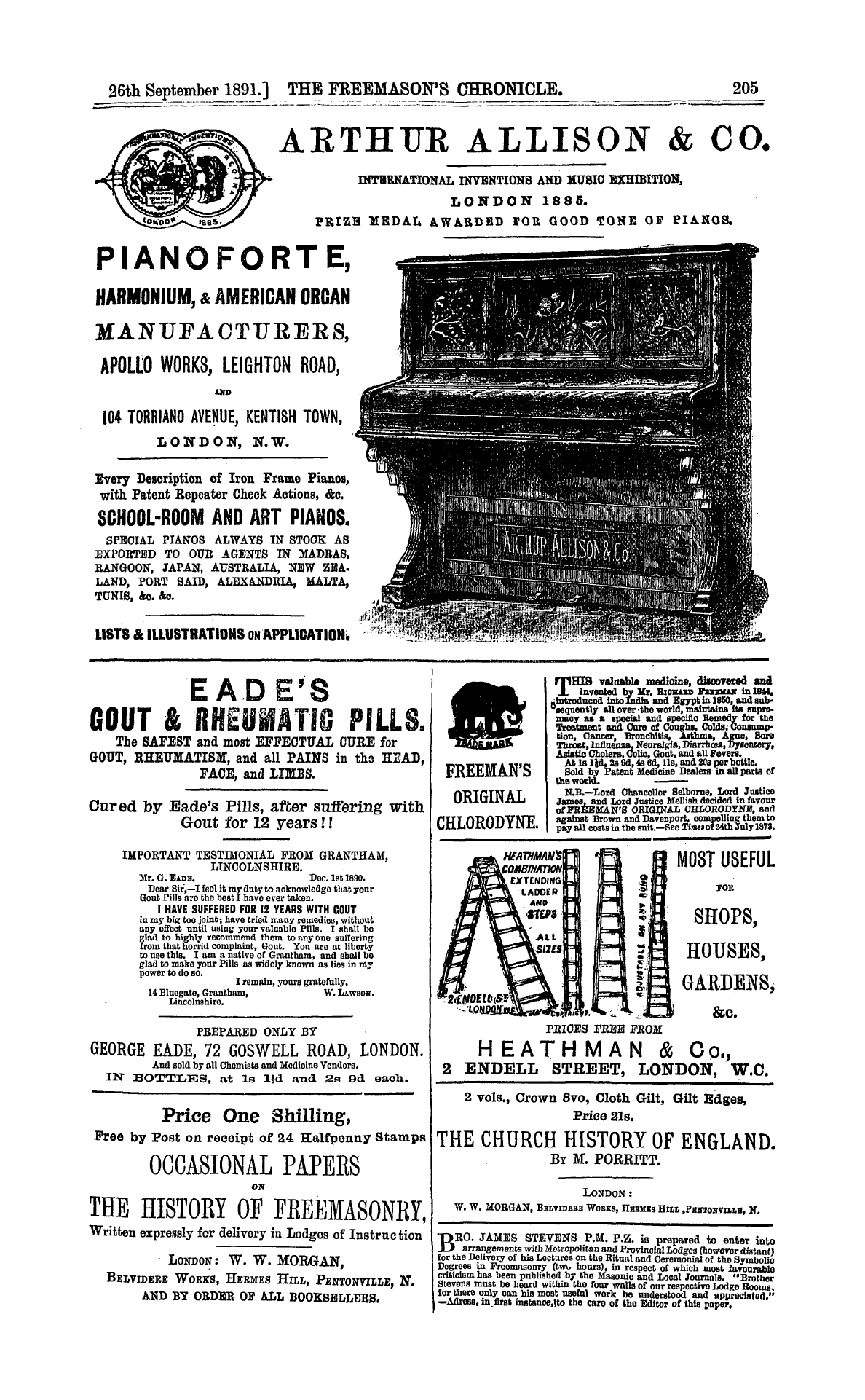 The Freemason's Chronicle: 1891-09-26: 13