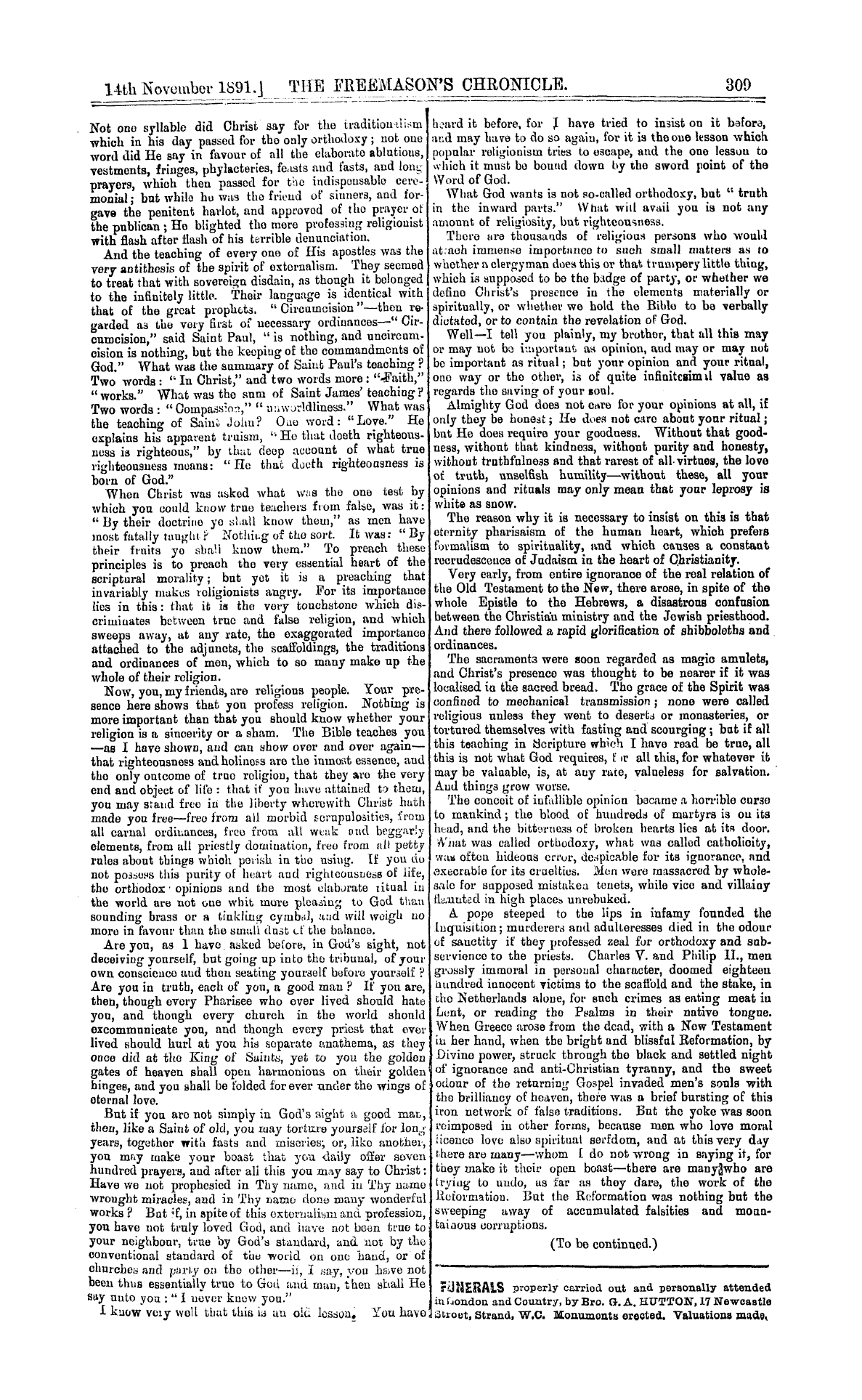 The Freemason's Chronicle: 1891-11-14 - Try Yourself By This.