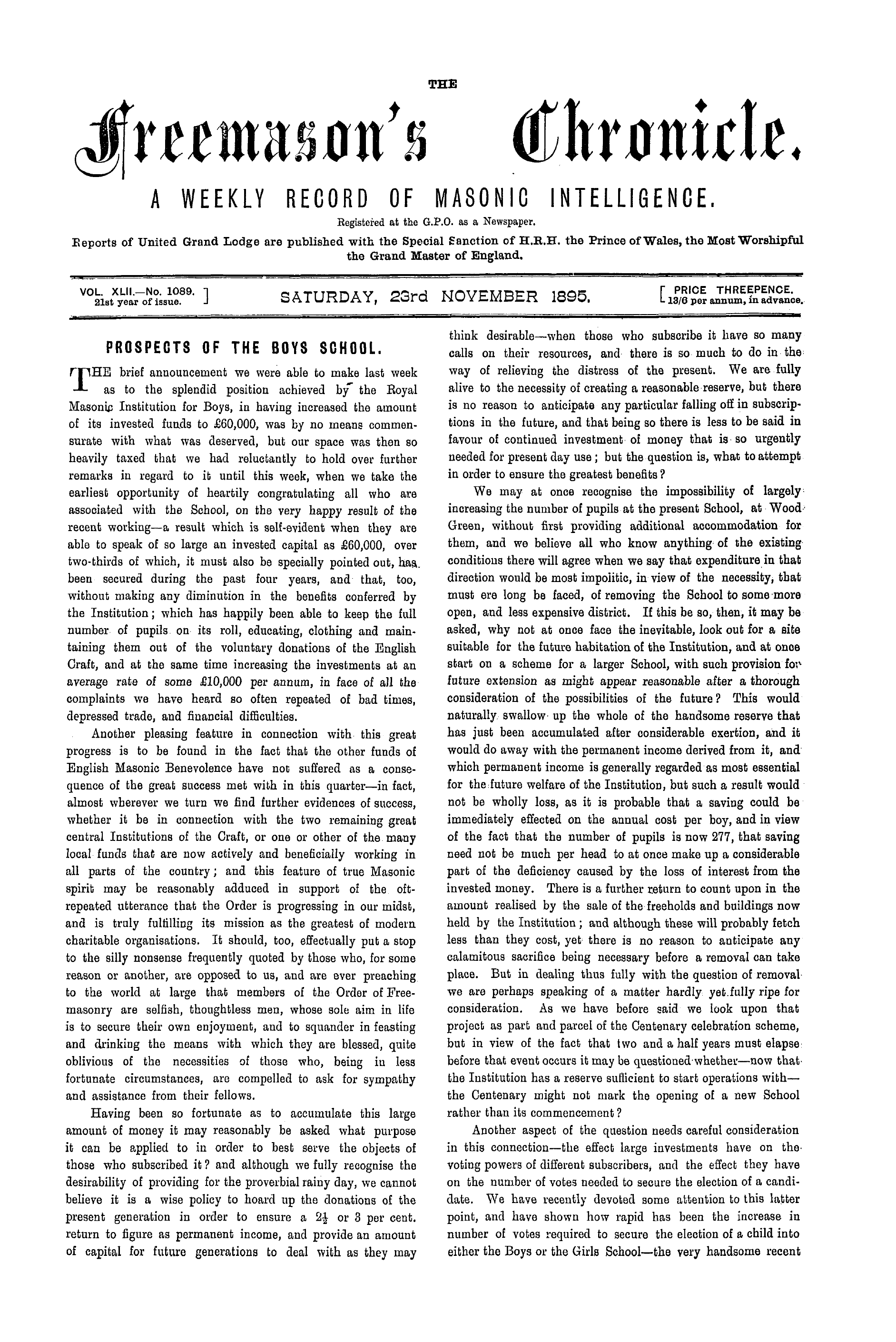 The Freemason's Chronicle