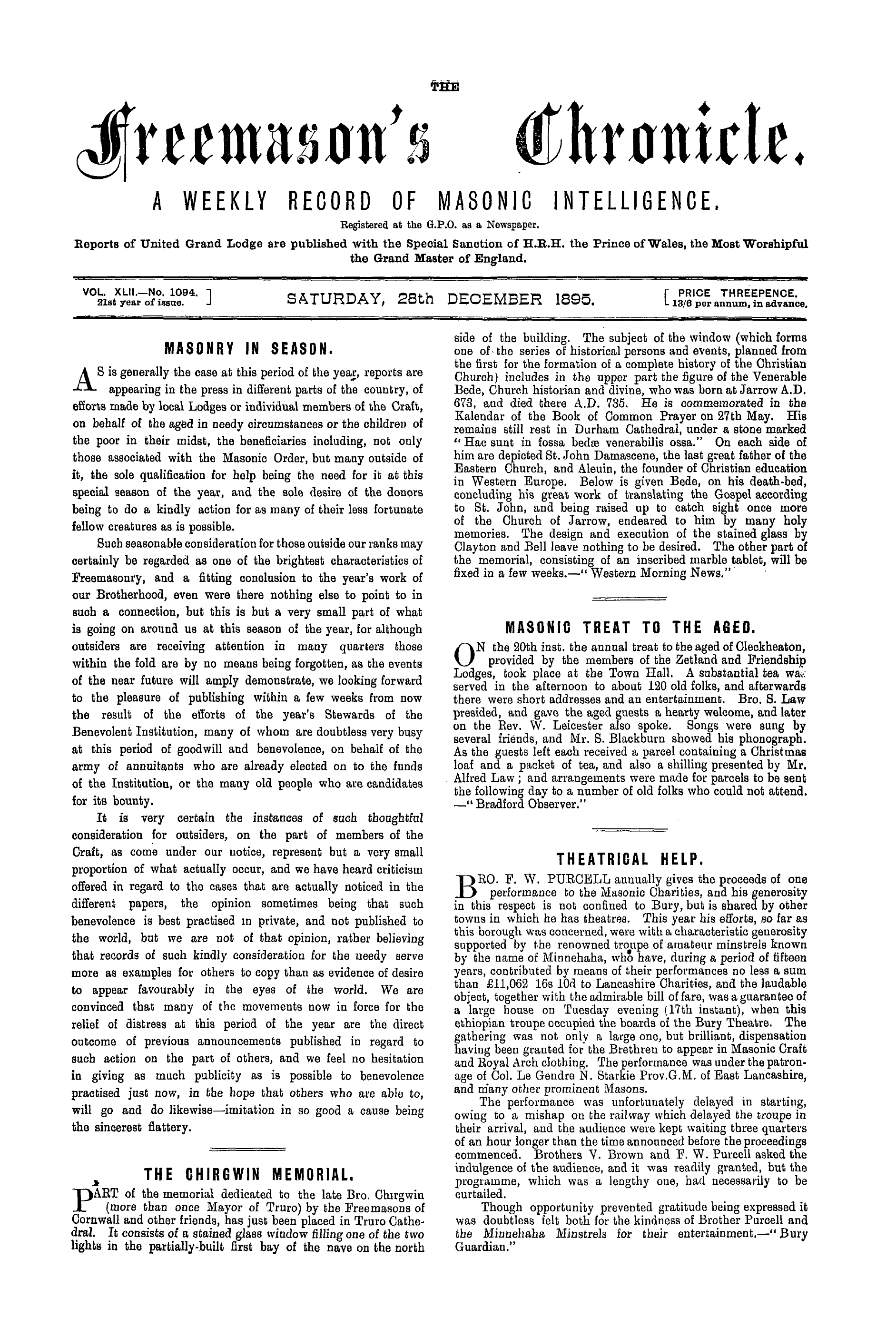 The Freemason's Chronicle