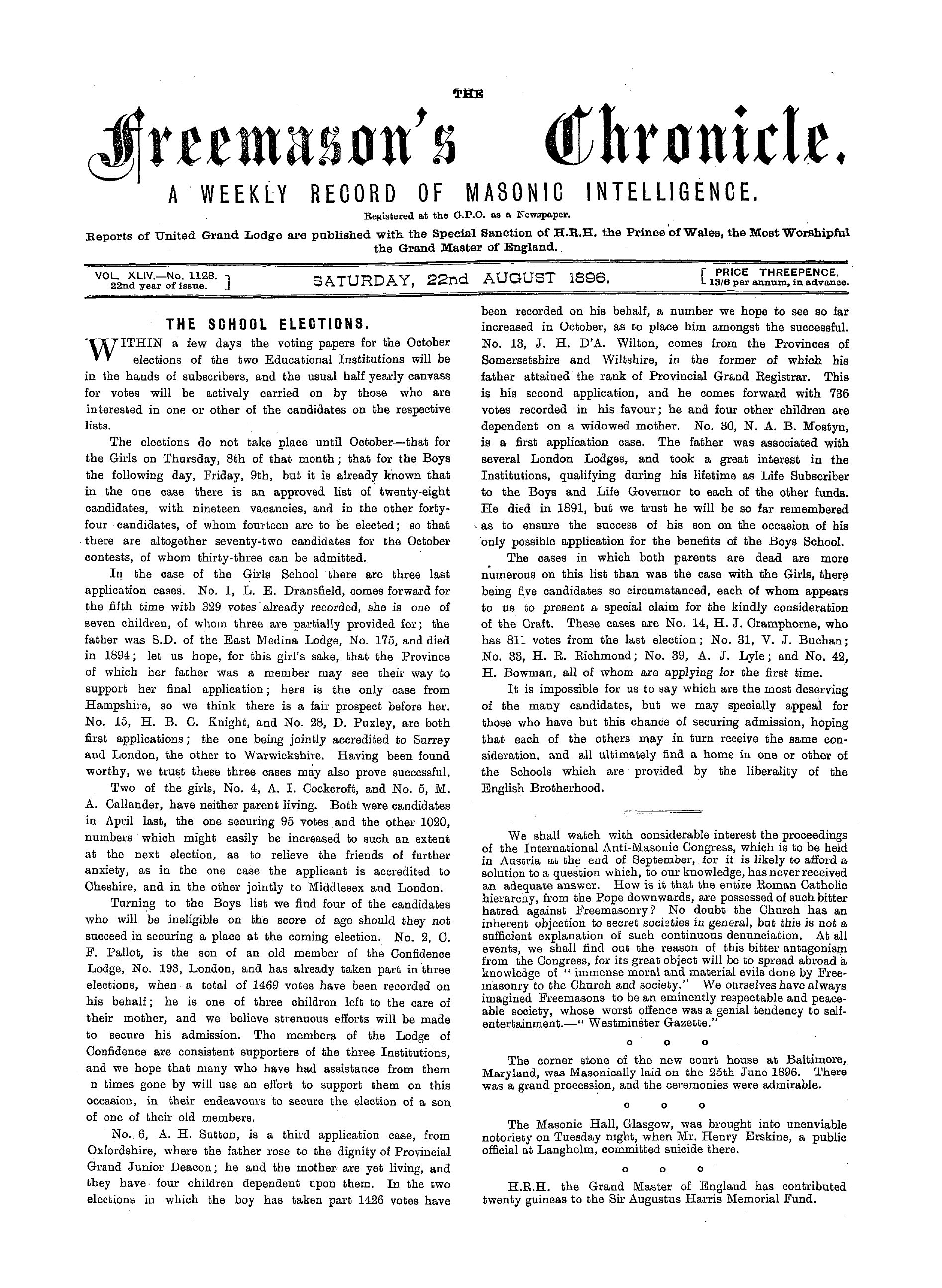 The Freemason's Chronicle