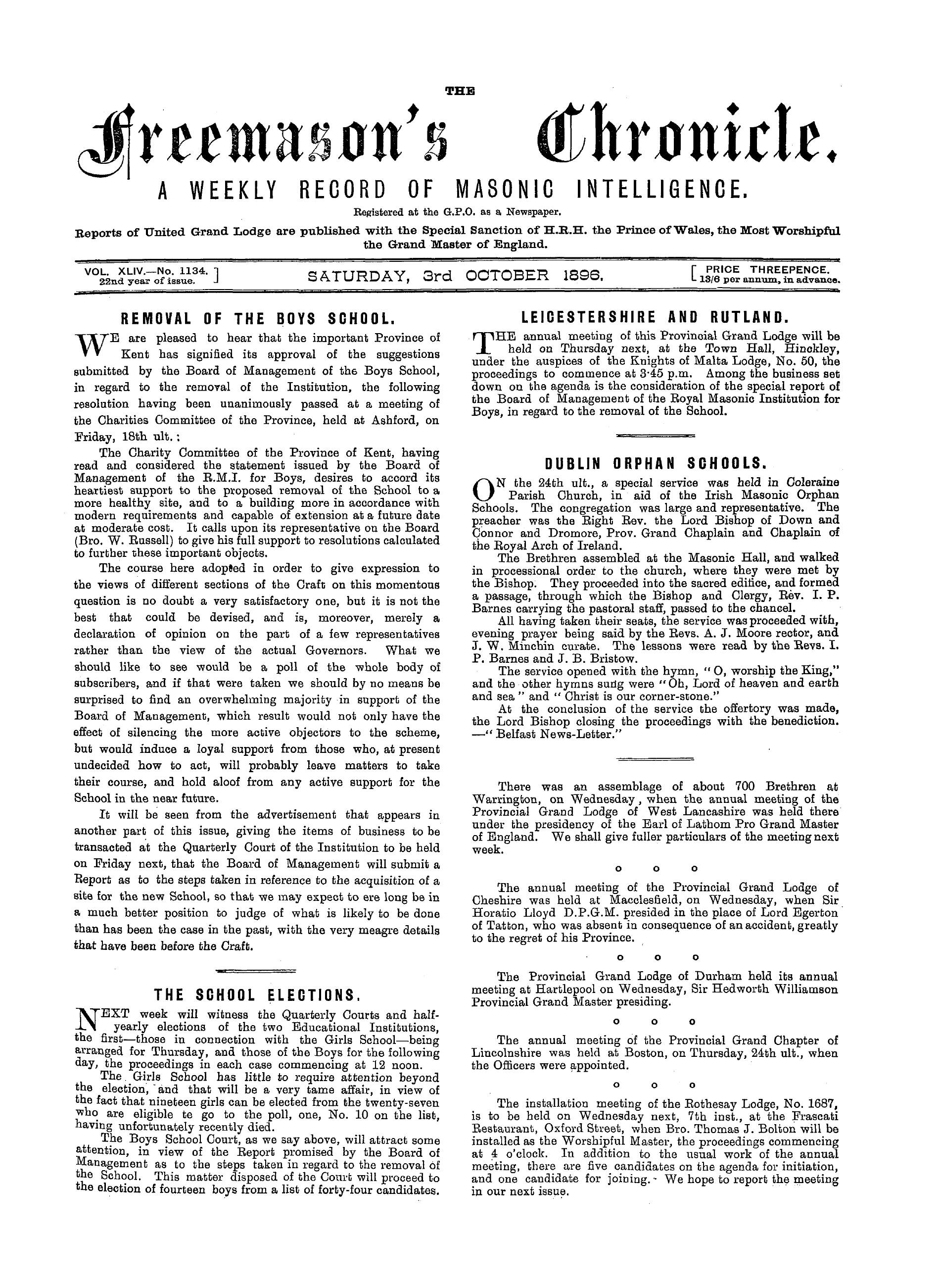 The Freemason's Chronicle