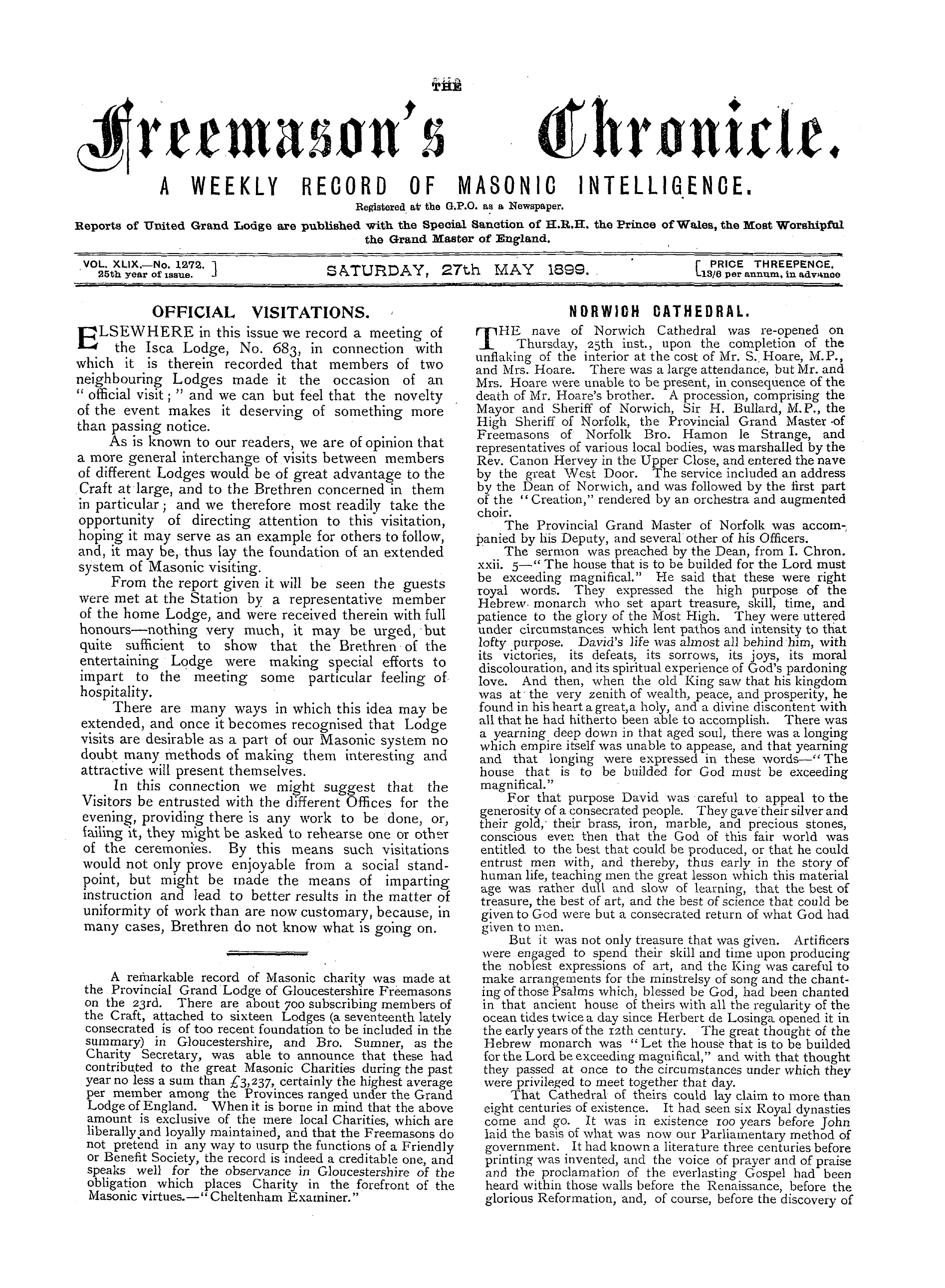 The Freemason's Chronicle