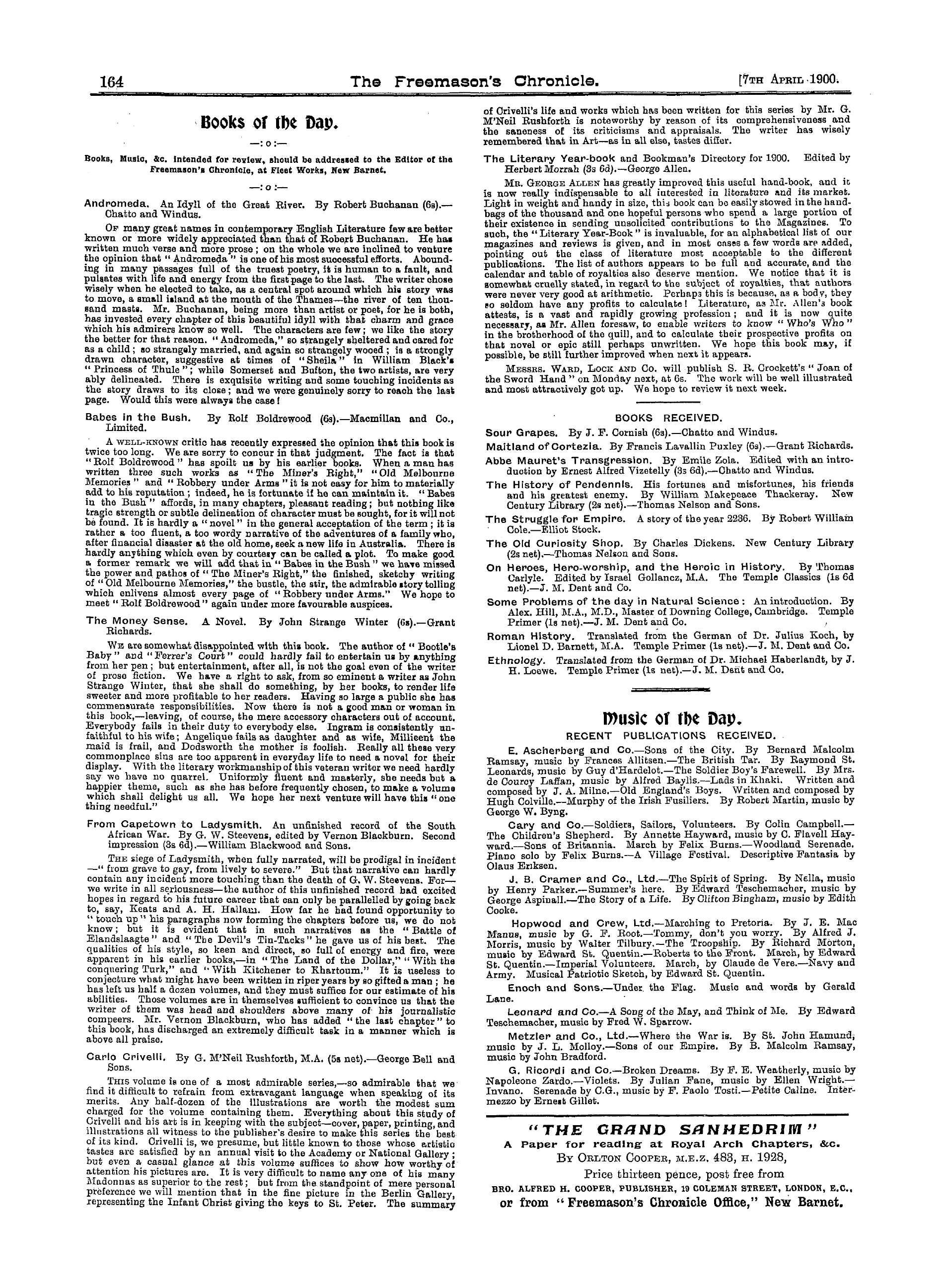 The Freemason's Chronicle: 1900-04-07: 8