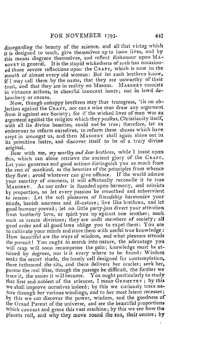 The Freemasons' Magazine: 1793-11-01 - The Freemasons' Magazine: Or, General And Complete Library.